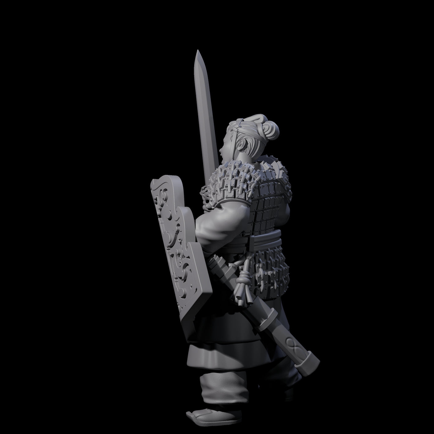 Chinese Terracotta Fierce Terracotta Warrior B Miniature for Dungeons and Dragons, Pathfinder or other TTRPGs
