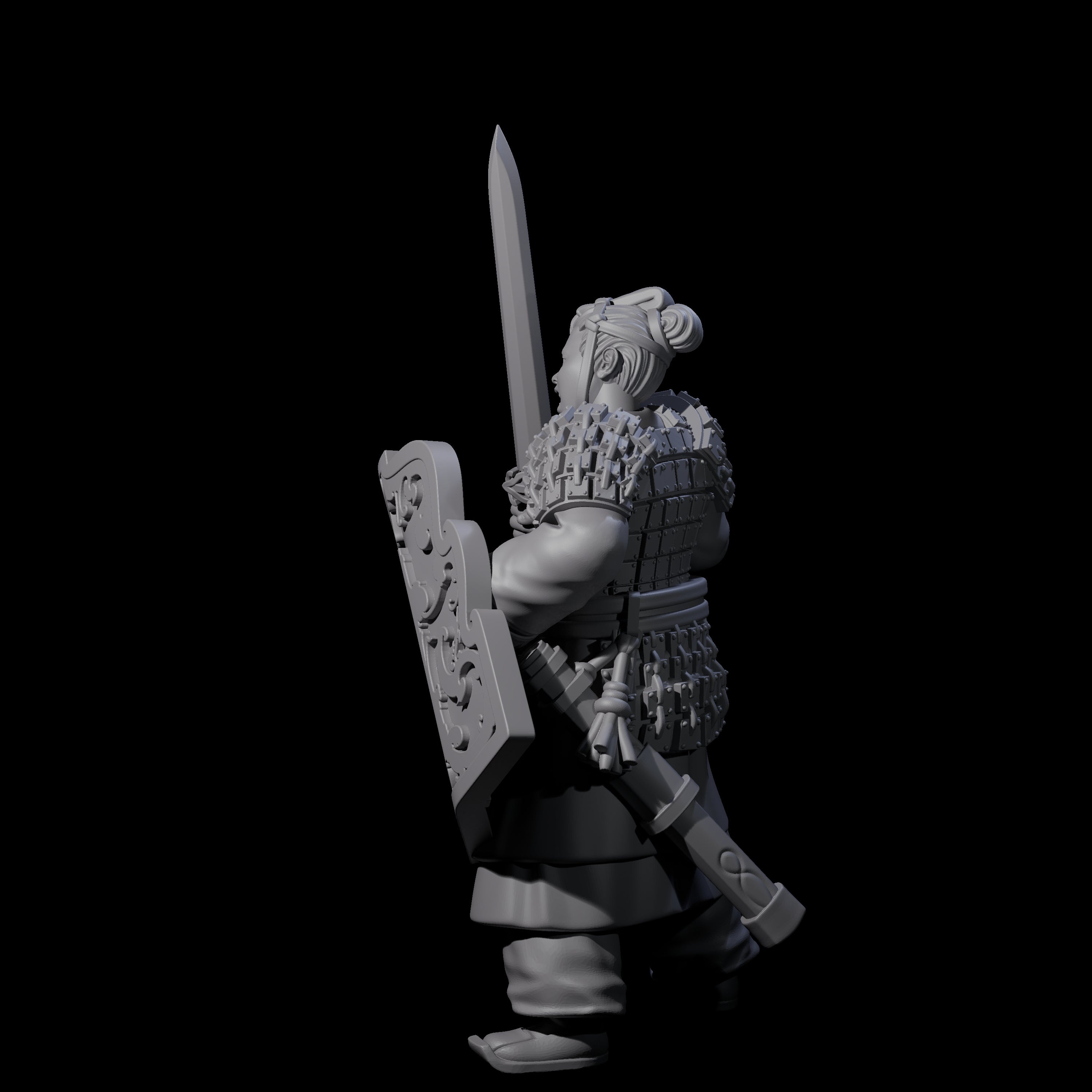 Chinese Terracotta Fierce Terracotta Warrior B Miniature for Dungeons and Dragons, Pathfinder or other TTRPGs