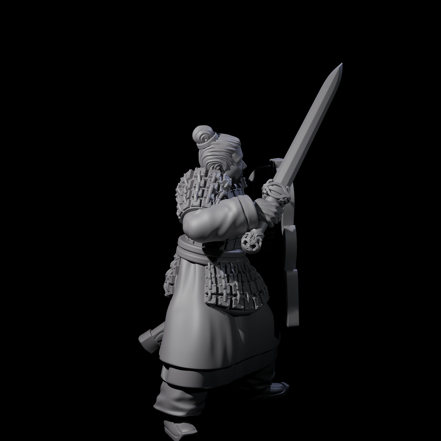 Chinese Terracotta Fierce Terracotta Warrior E Miniature for Dungeons and Dragons, Pathfinder or other TTRPGs