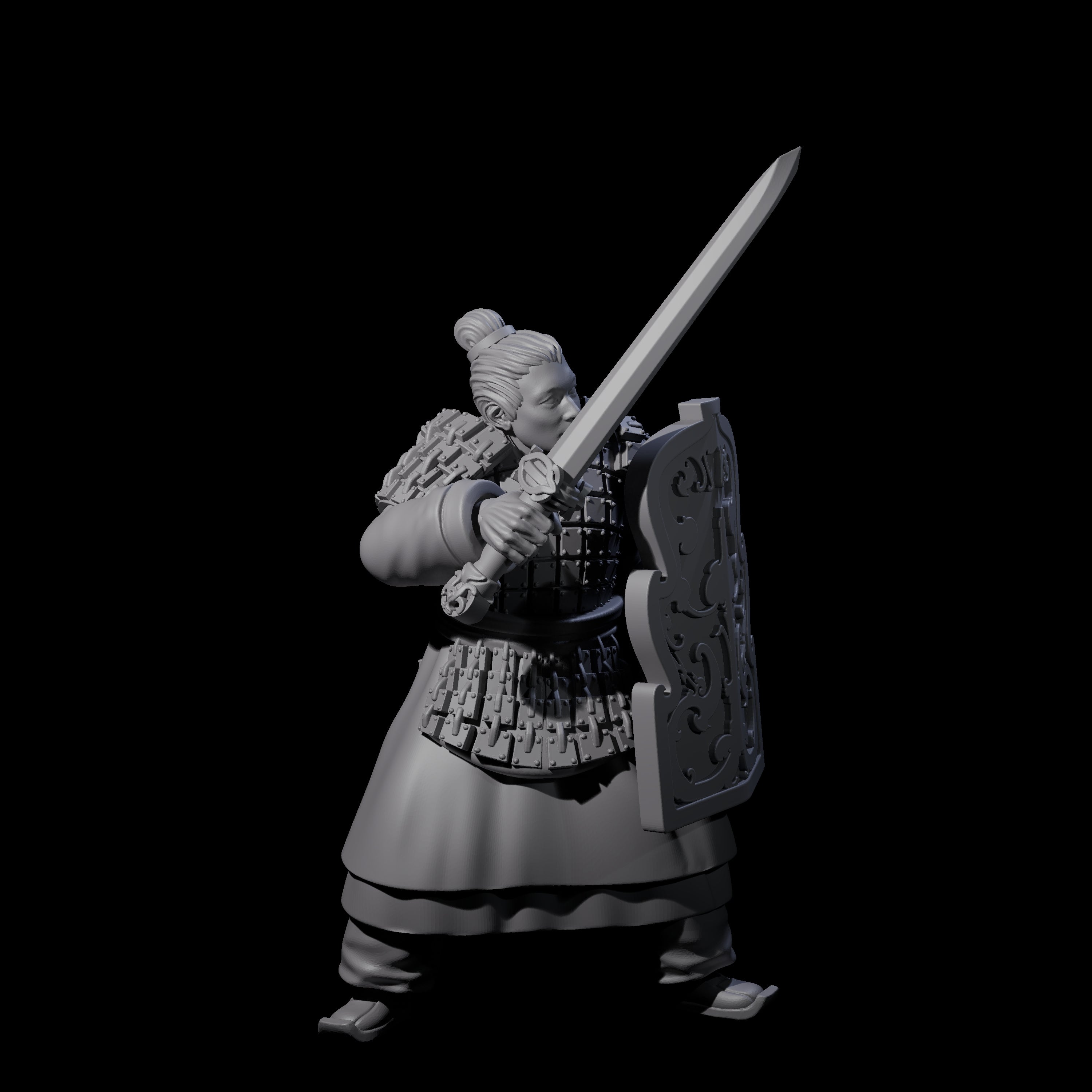 Chinese Terracotta Fierce Terracotta Warrior E Miniature for Dungeons and Dragons, Pathfinder or other TTRPGs