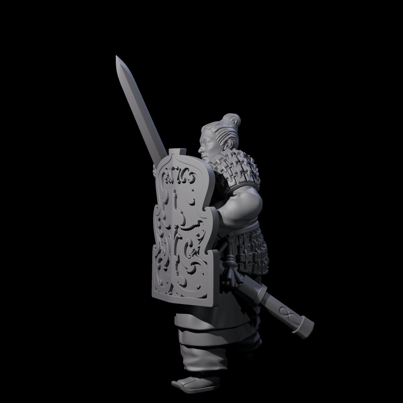 Chinese Terracotta Fierce Terracotta Warrior E Miniature for Dungeons and Dragons, Pathfinder or other TTRPGs
