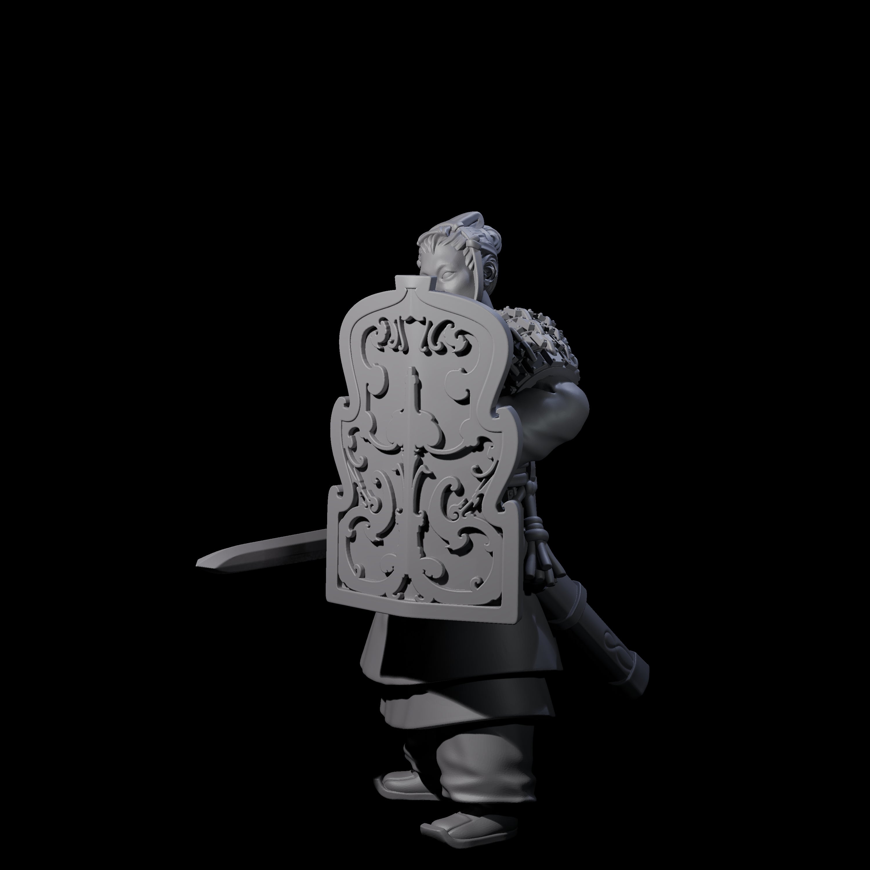 Chinese Terracotta Fierce Terracotta Warrior F Miniature for Dungeons and Dragons, Pathfinder or other TTRPGs