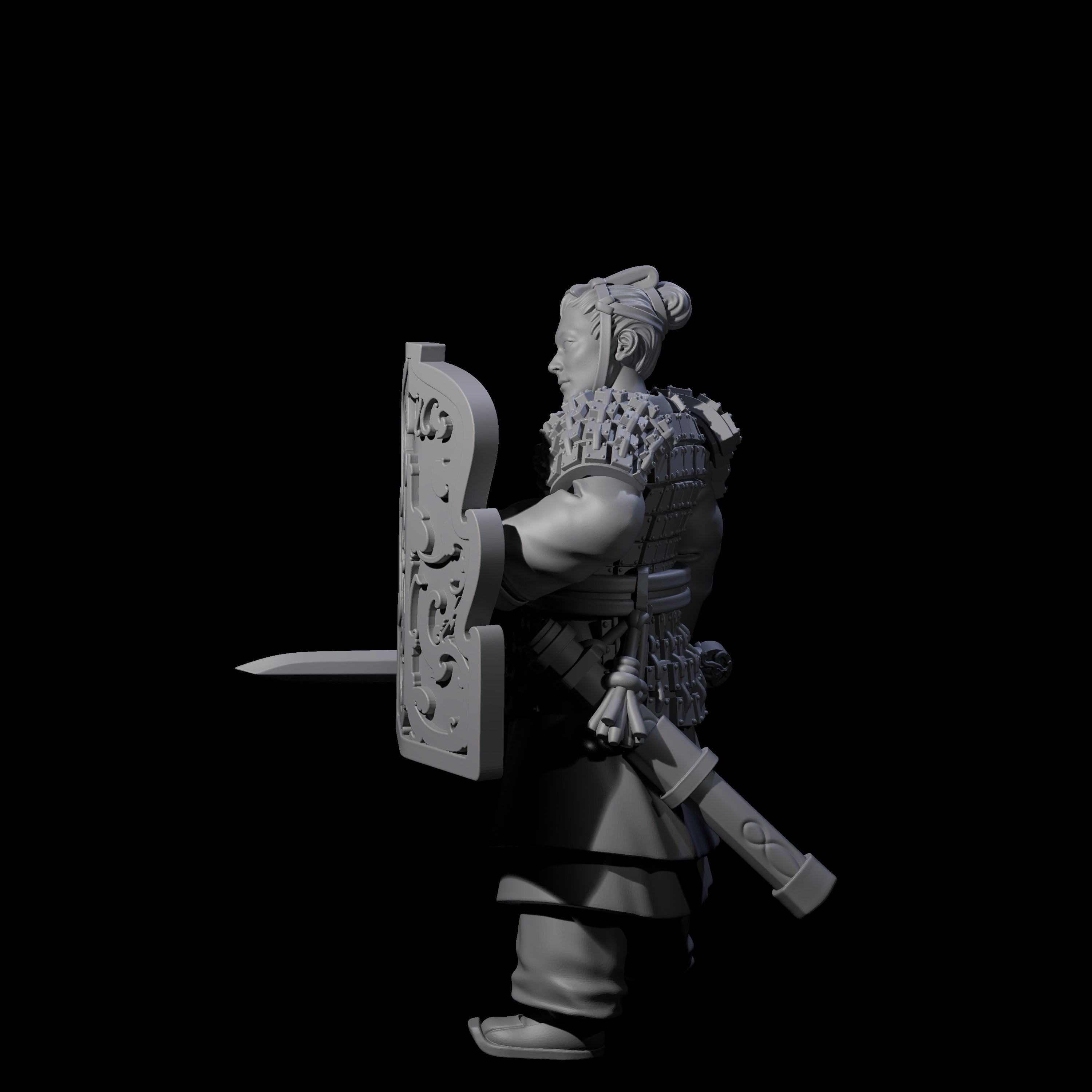 Chinese Terracotta Fierce Terracotta Warrior F Miniature for Dungeons and Dragons, Pathfinder or other TTRPGs