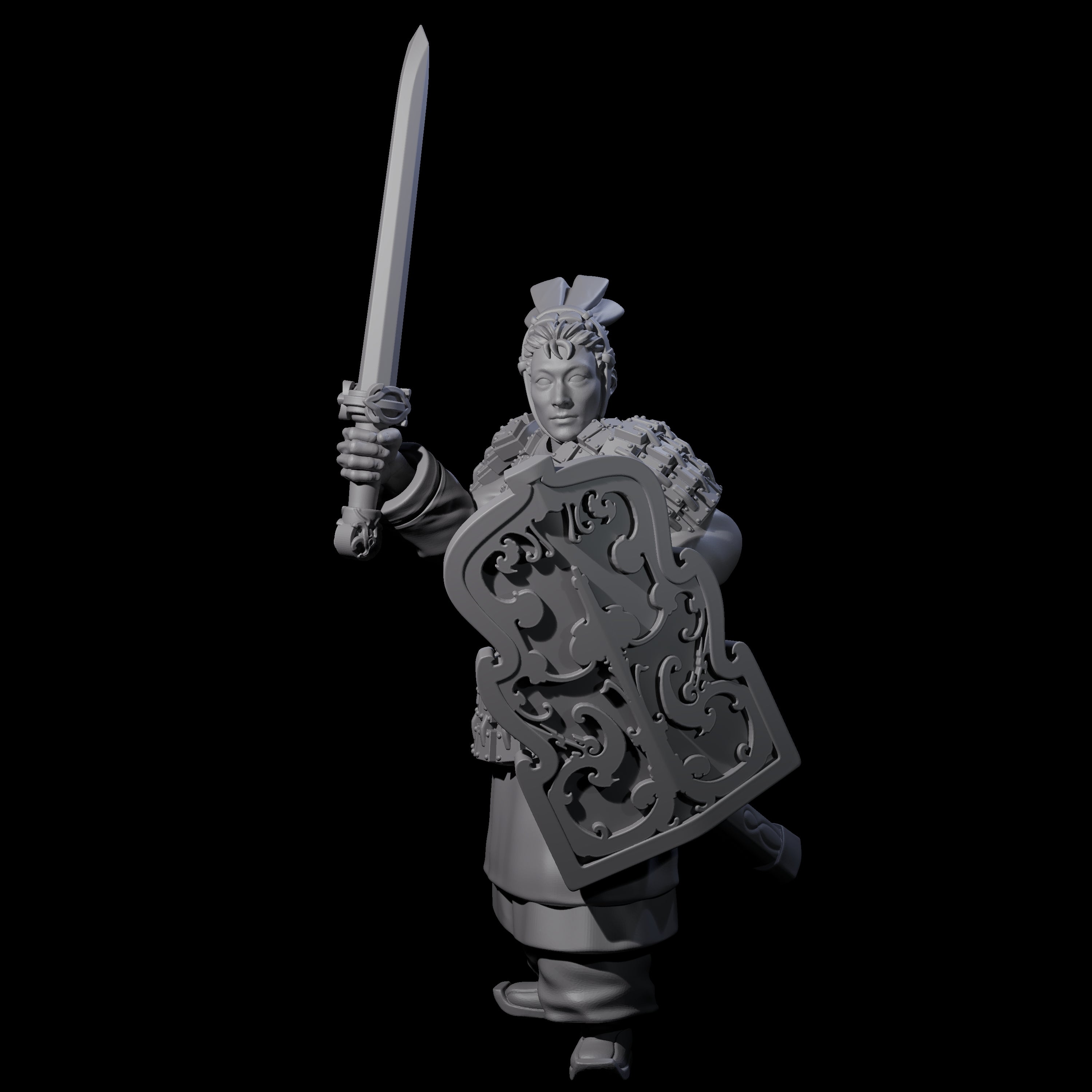 Chinese Terracotta Fierce Terracotta Warrior G Miniature for Dungeons and Dragons, Pathfinder or other TTRPGs