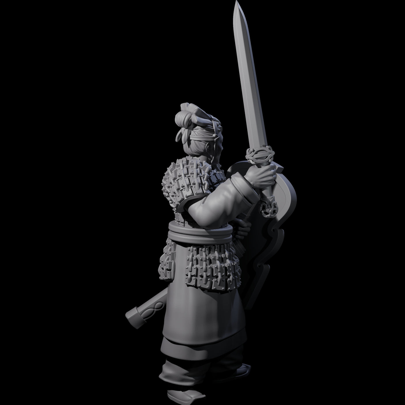 Chinese Terracotta Fierce Terracotta Warrior G Miniature for Dungeons and Dragons, Pathfinder or other TTRPGs
