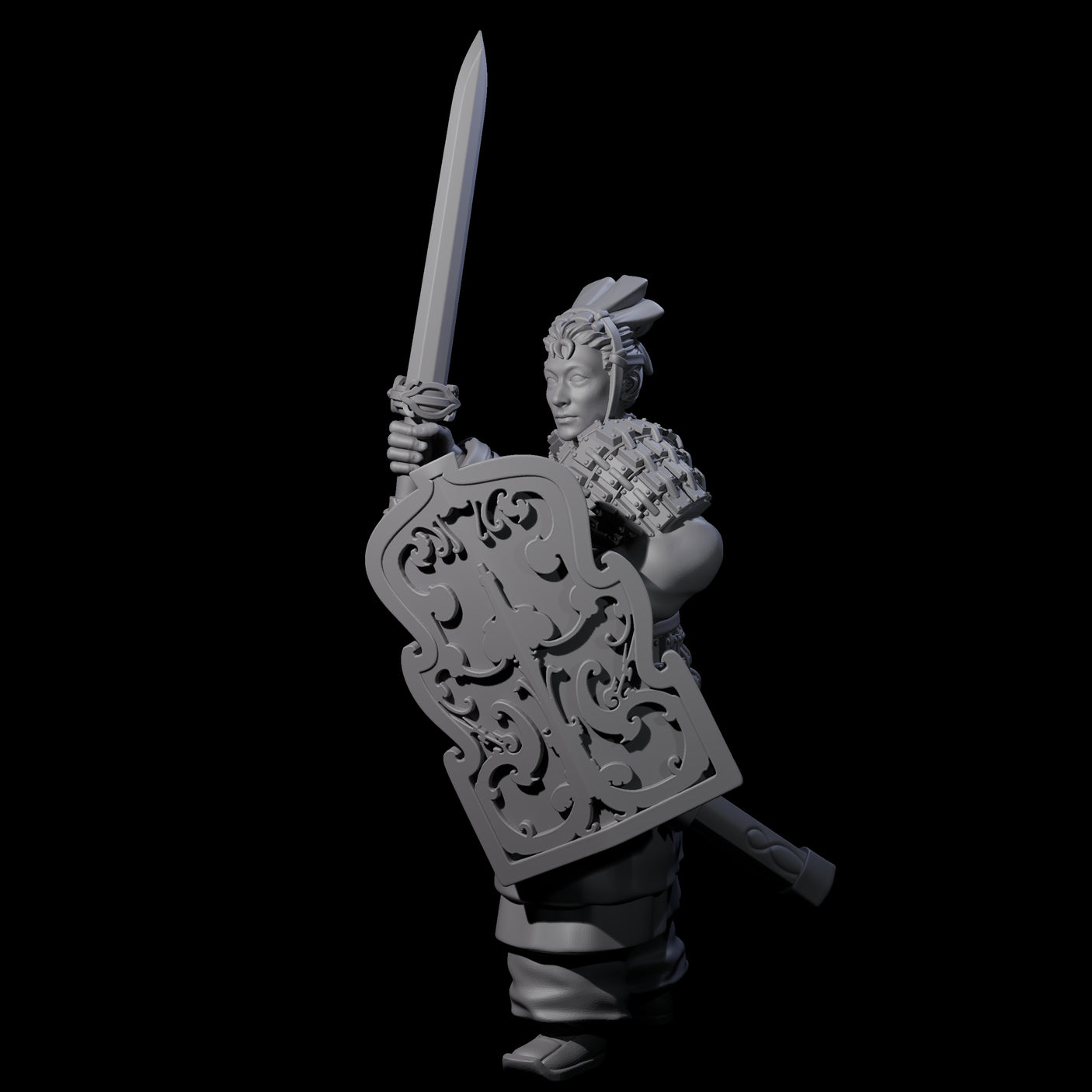 Chinese Terracotta Fierce Terracotta Warrior G Miniature for Dungeons and Dragons, Pathfinder or other TTRPGs