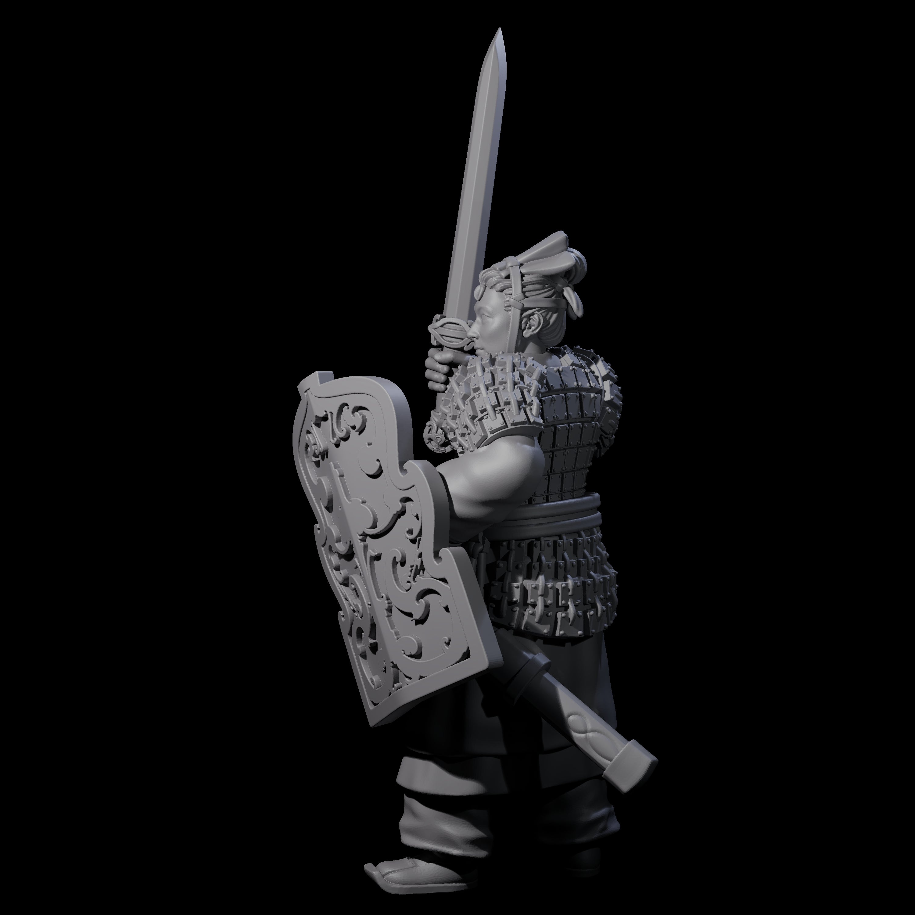 Chinese Terracotta Fierce Terracotta Warrior G Miniature for Dungeons and Dragons, Pathfinder or other TTRPGs