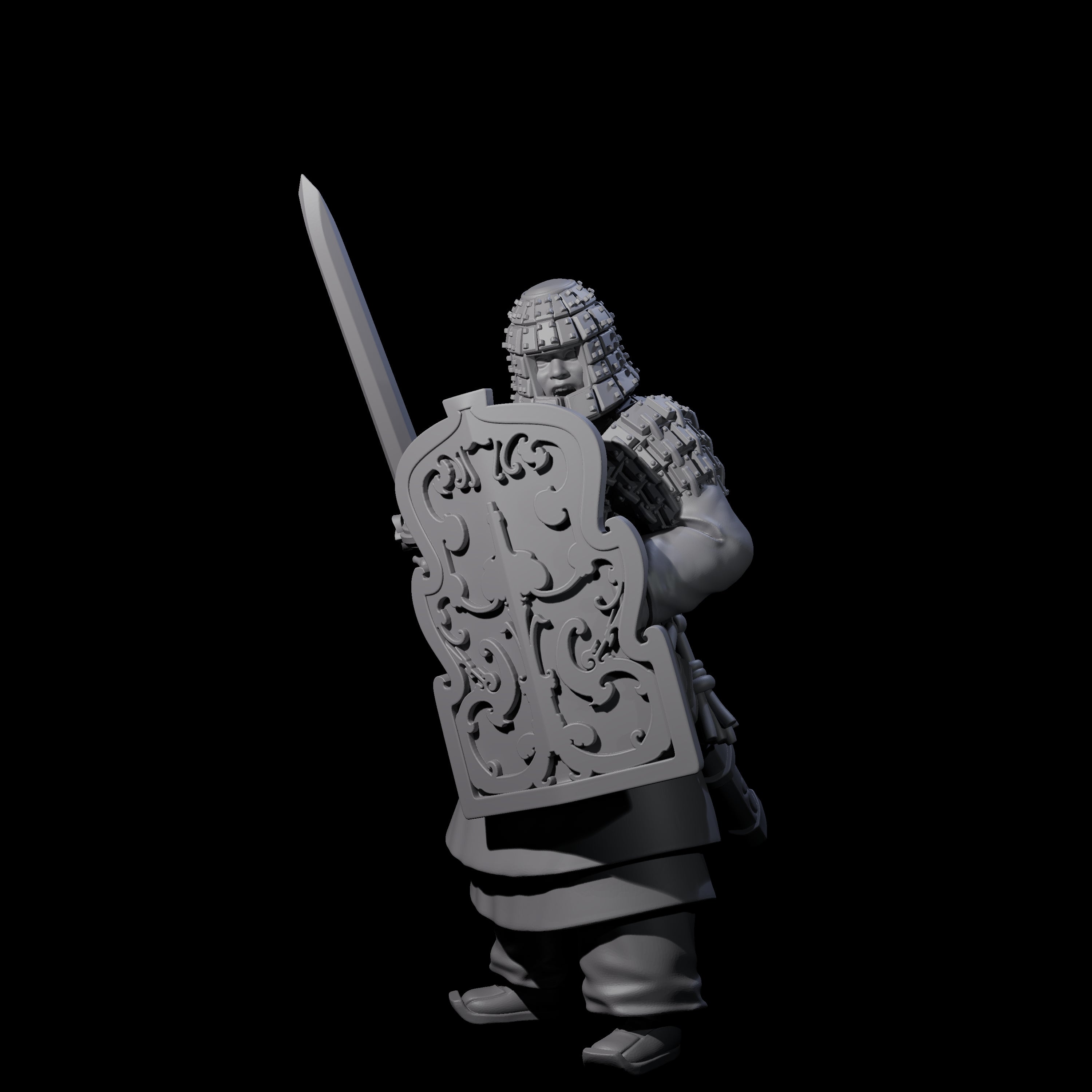 Chinese Terracotta Fierce Terracotta Warrior H Miniature for Dungeons and Dragons, Pathfinder or other TTRPGs