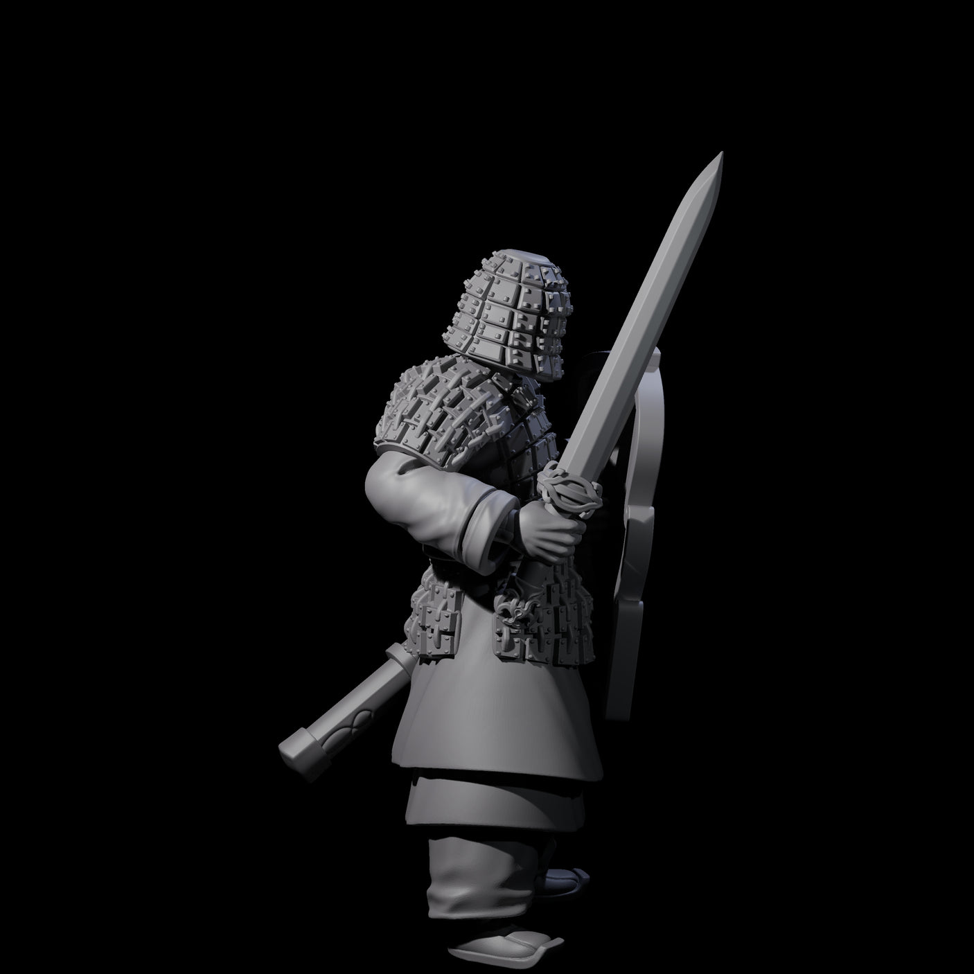 Chinese Terracotta Fierce Terracotta Warrior H Miniature for Dungeons and Dragons, Pathfinder or other TTRPGs