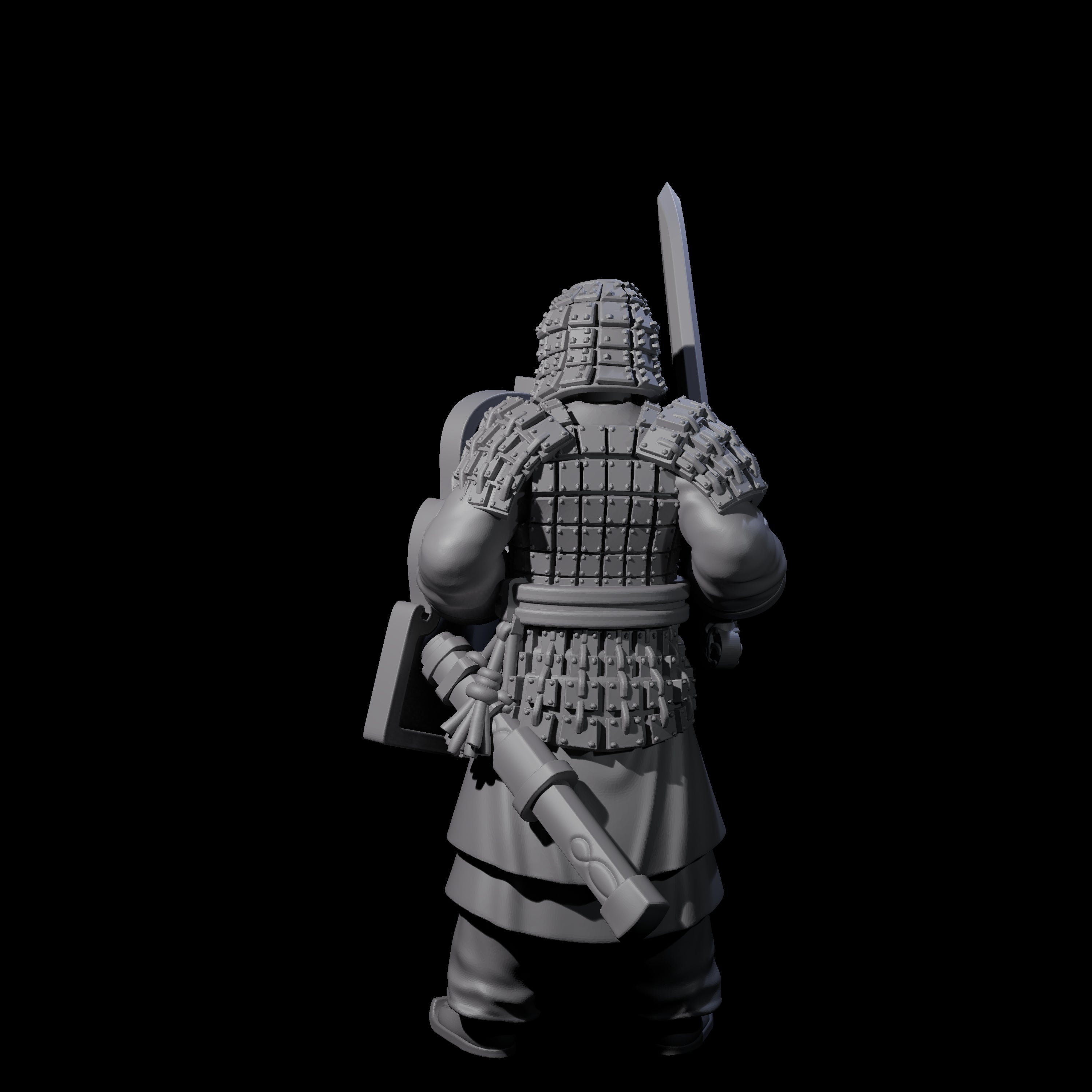 Chinese Terracotta Fierce Terracotta Warrior H Miniature for Dungeons and Dragons, Pathfinder or other TTRPGs