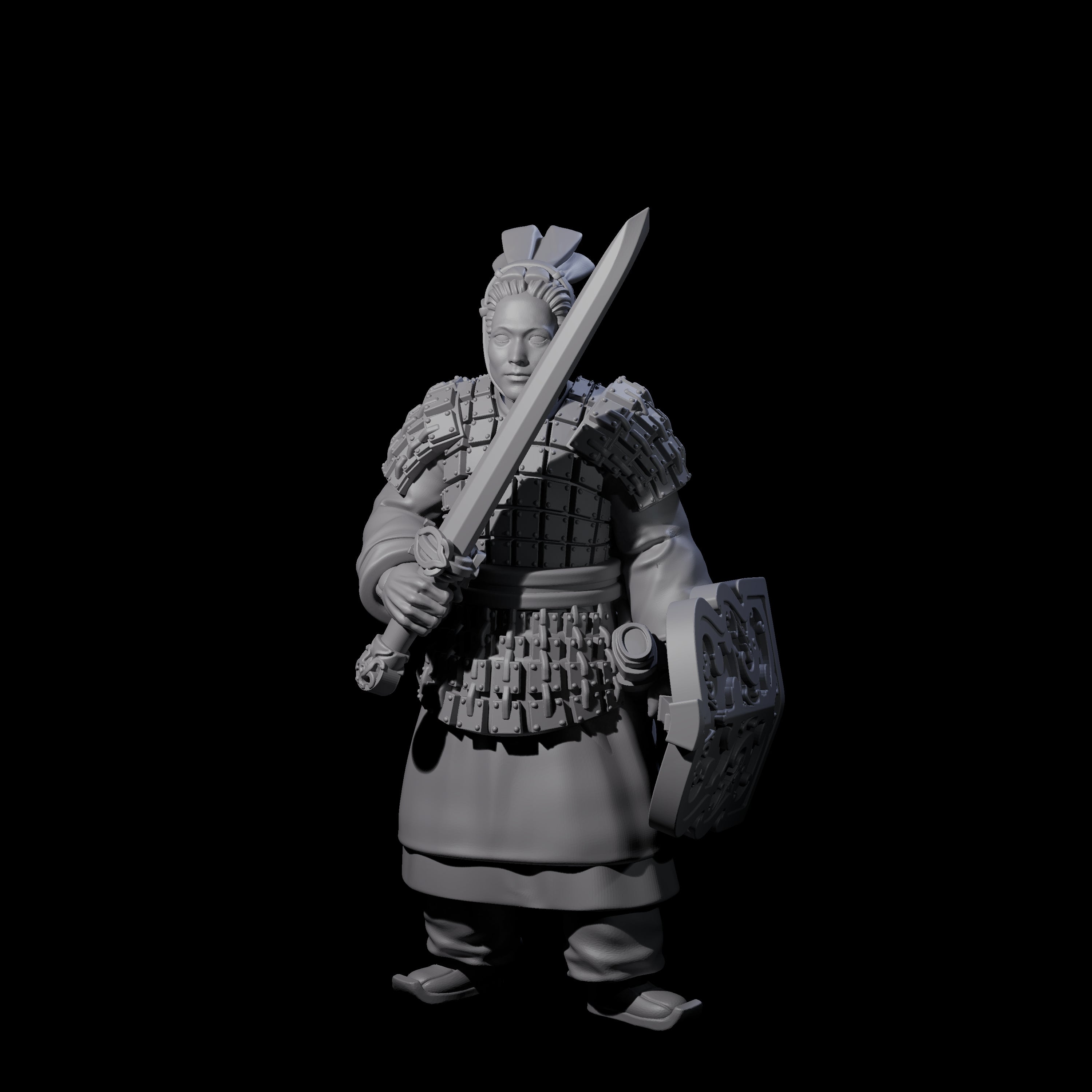 Chinese Terracotta Fierce Terracotta Warrior I Miniature for Dungeons and Dragons, Pathfinder or other TTRPGs