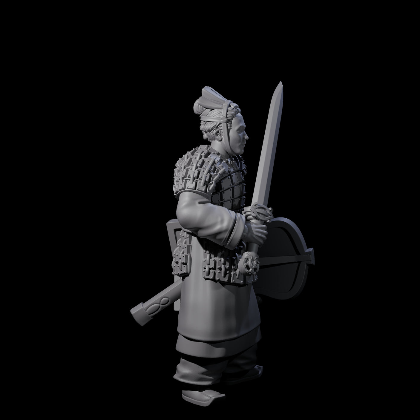 Chinese Terracotta Fierce Terracotta Warrior I Miniature for Dungeons and Dragons, Pathfinder or other TTRPGs