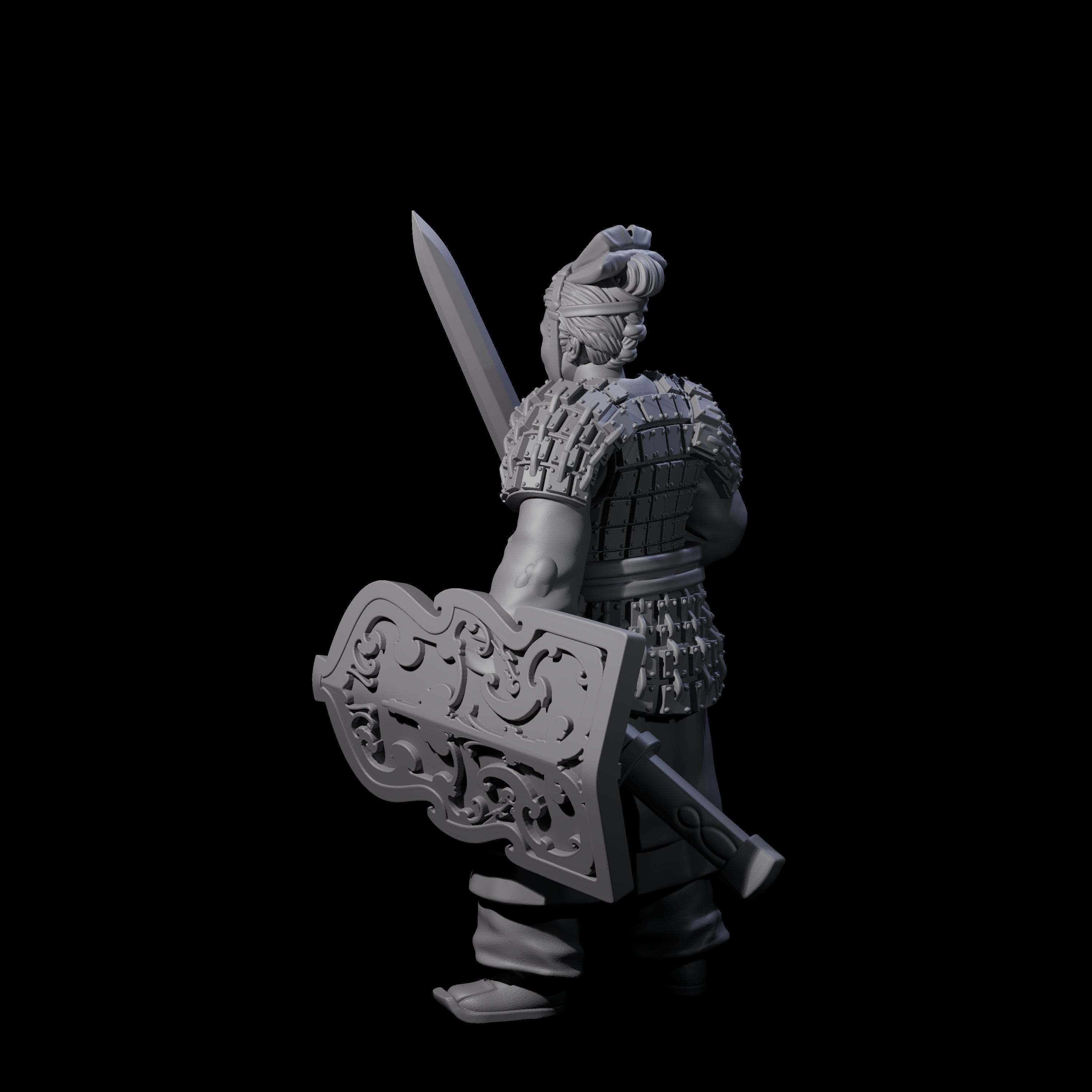 Chinese Terracotta Fierce Terracotta Warrior I Miniature for Dungeons and Dragons, Pathfinder or other TTRPGs