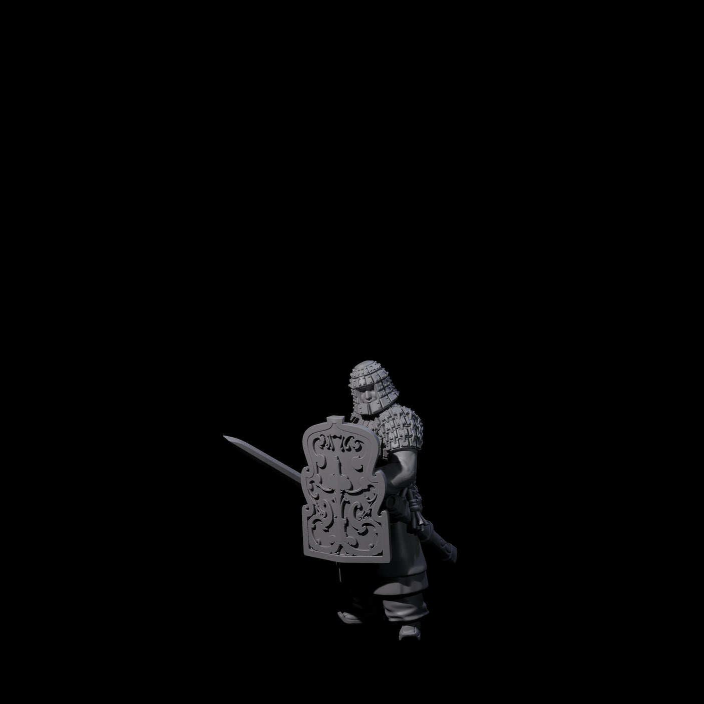 Chinese Terracotta Fierce Terracotta Warrior J Miniature for Dungeons and Dragons, Pathfinder or other TTRPGs