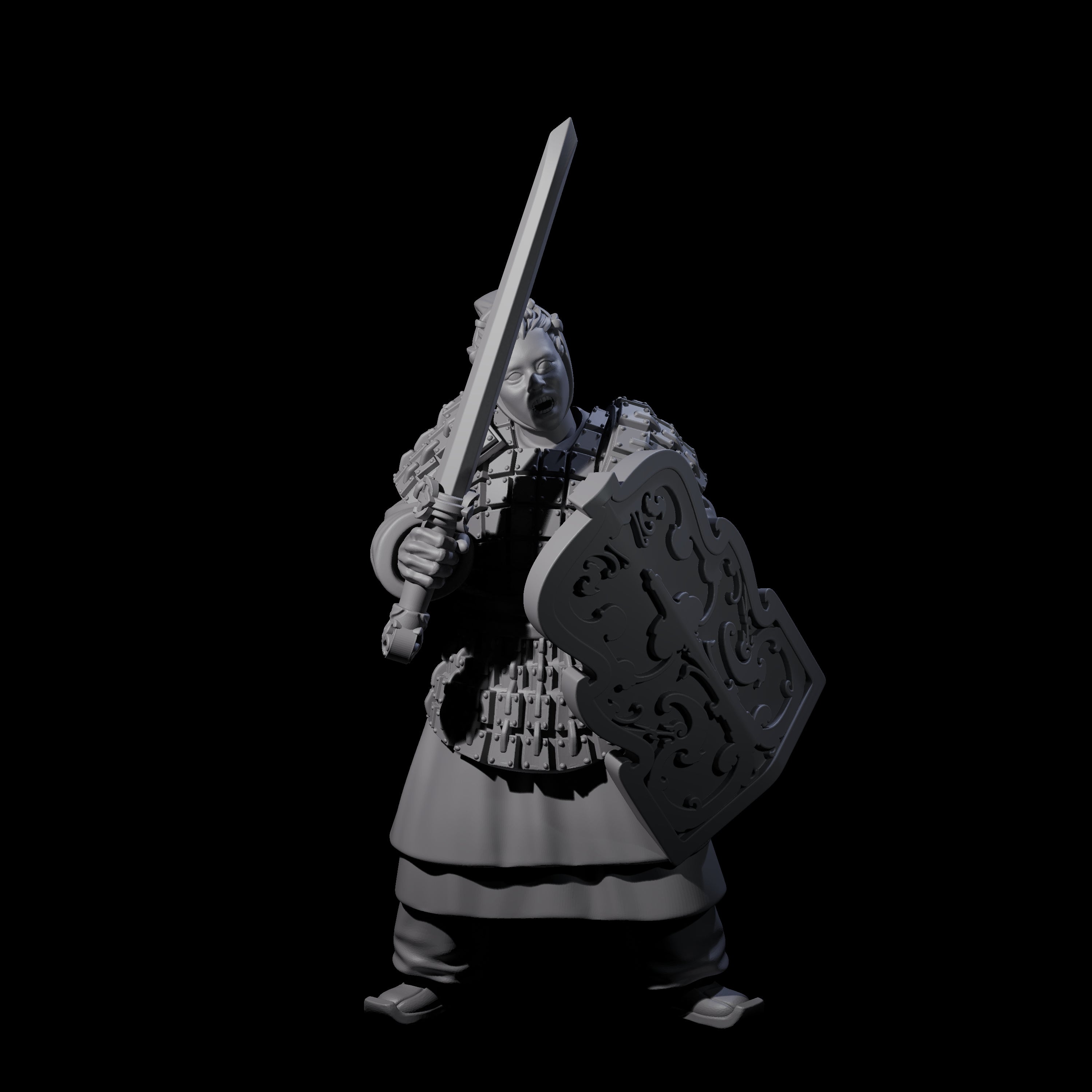 Chinese Terracotta Fierce Terracotta Warriors Miniature for Dungeons and Dragons, Pathfinder or other TTRPGs