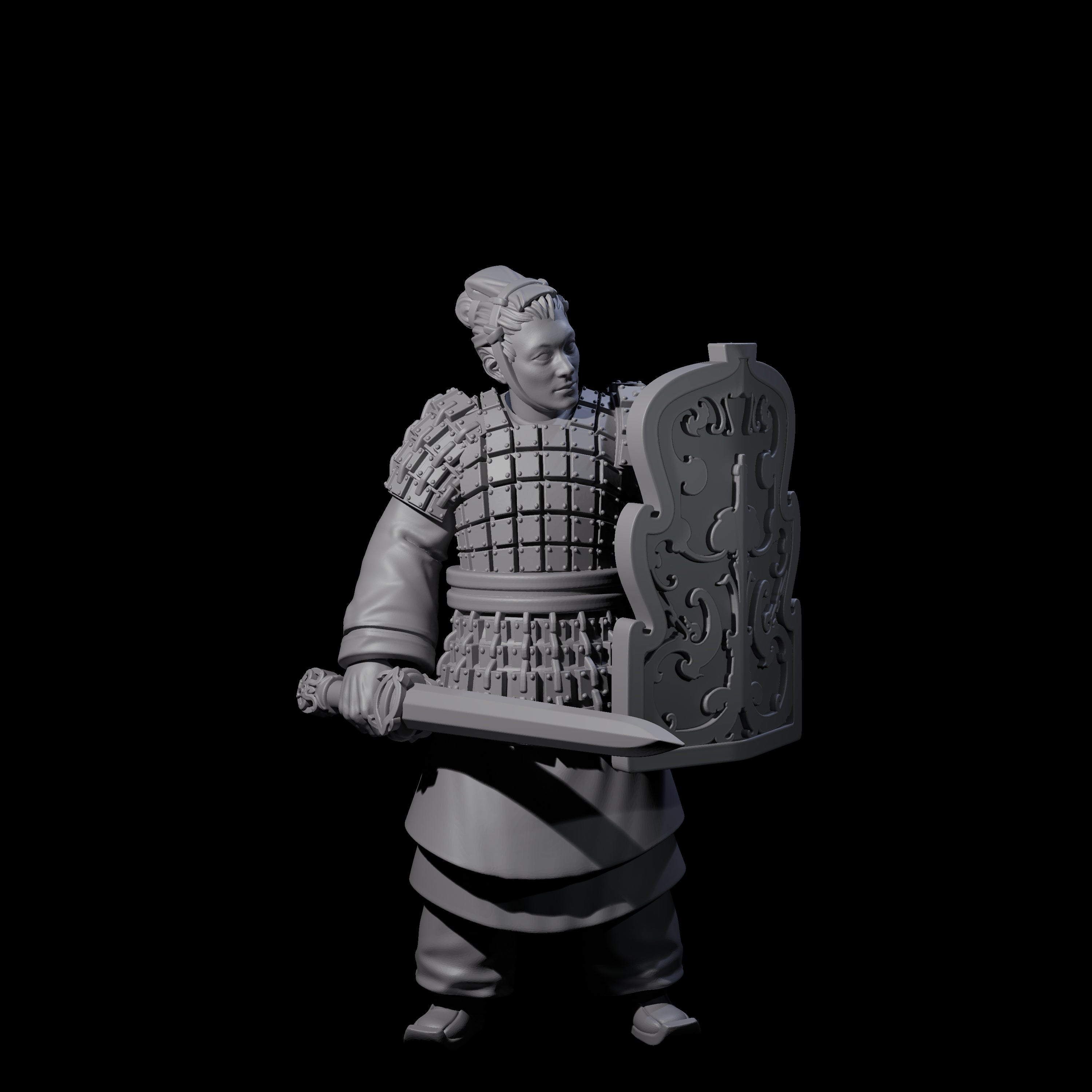 Chinese Terracotta Fierce Terracotta Warriors Miniature for Dungeons and Dragons, Pathfinder or other TTRPGs