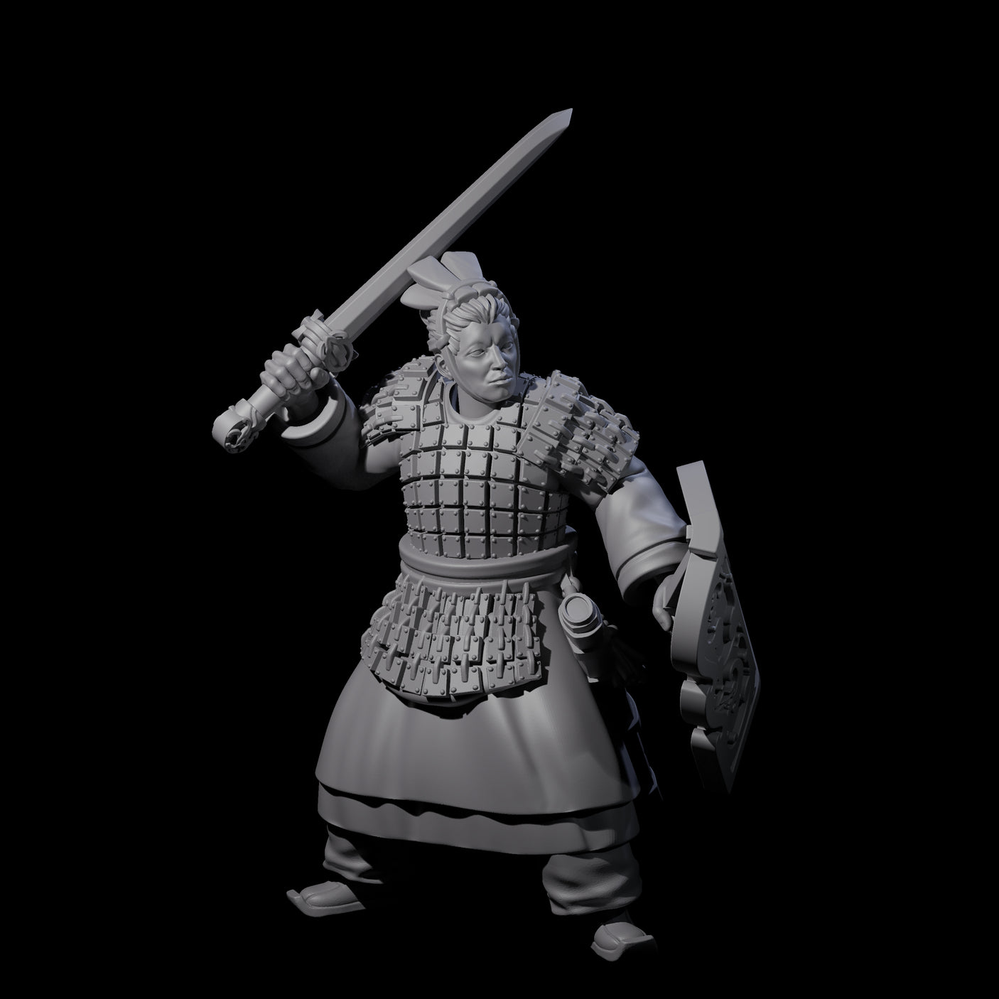 Chinese Terracotta Fierce Terracotta Warriors Miniature for Dungeons and Dragons, Pathfinder or other TTRPGs