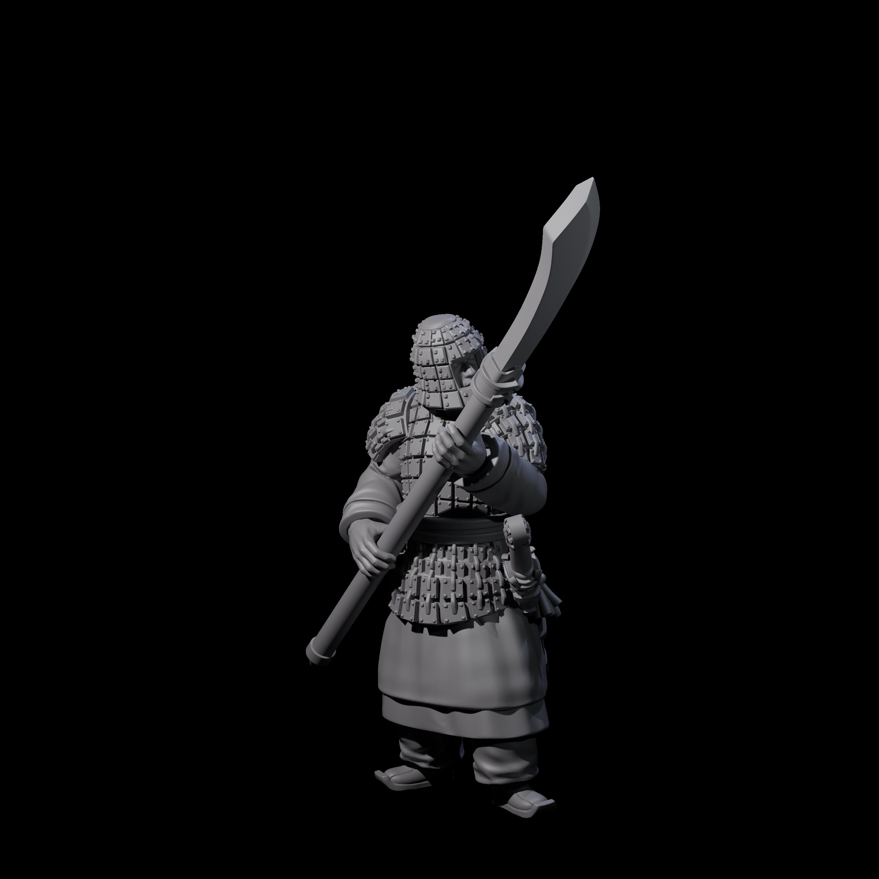 Chinese Terracotta Reaching Polearm Warrior A Miniature for Dungeons and Dragons, Pathfinder or other TTRPGs