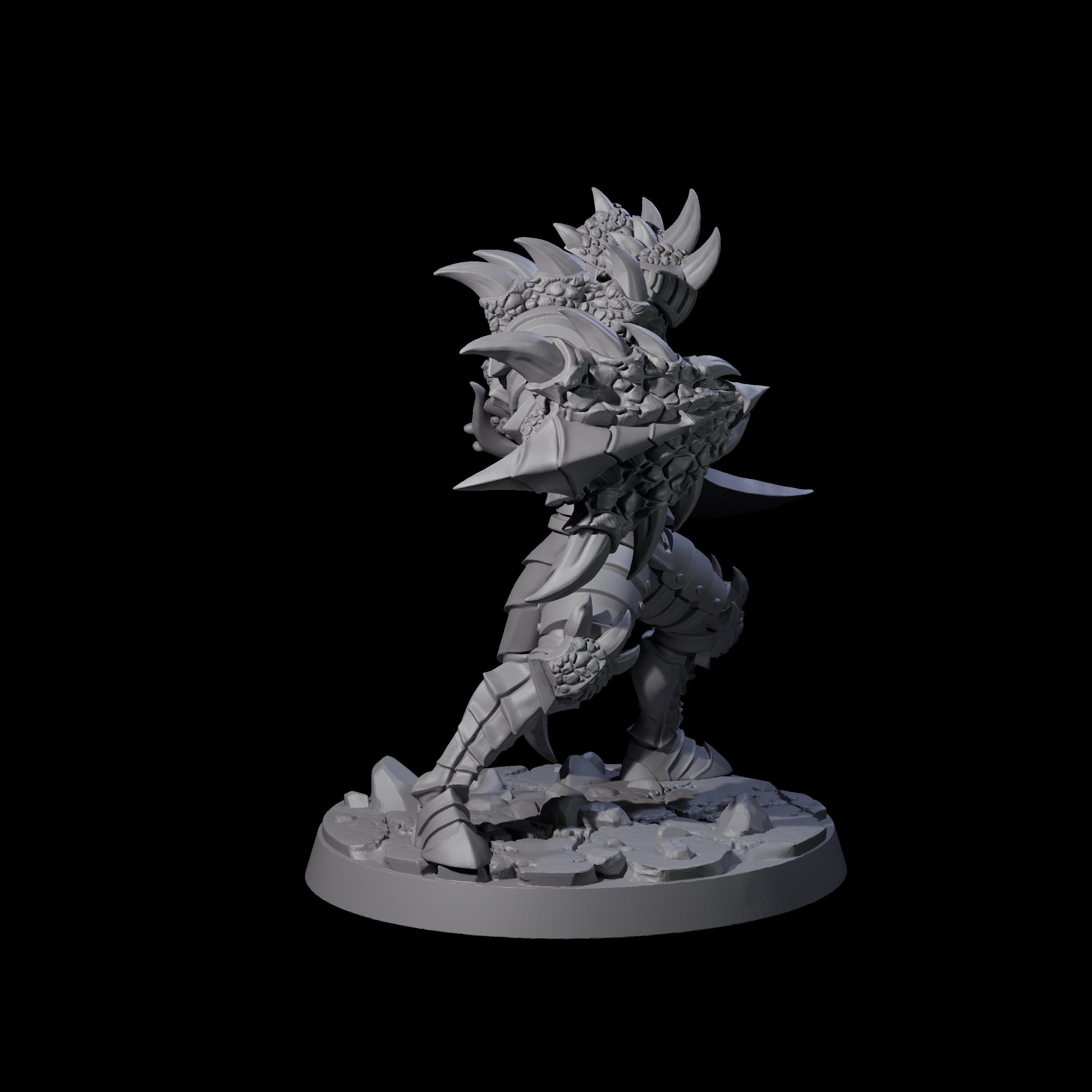 Chitinous Dragonguard Miniature for Dungeons and Dragons, Pathfinder or other TTRPGs