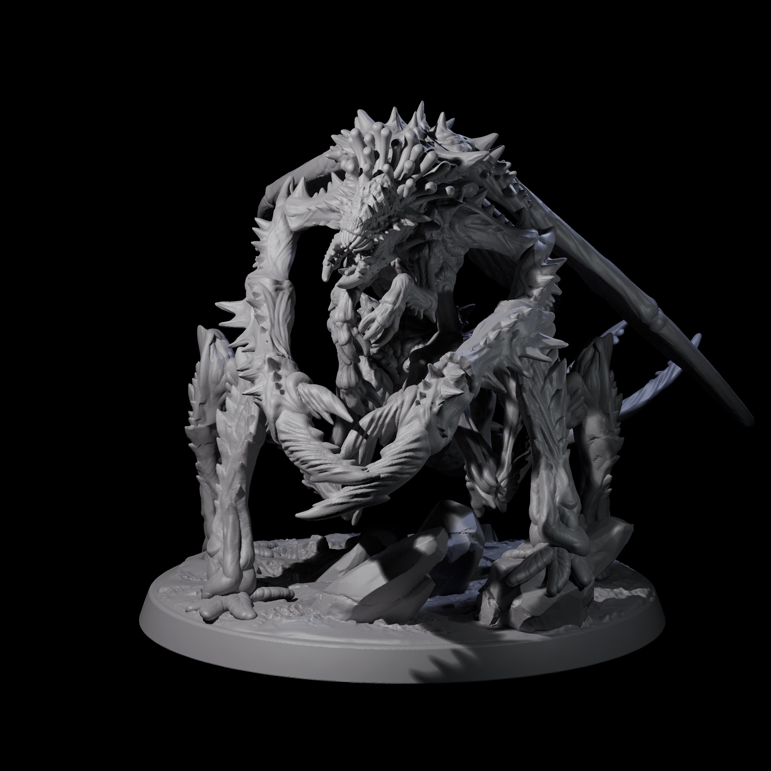 Chitinous Mi-Go Soldier Miniature for Dungeons and Dragons, Pathfinder or other TTRPGs