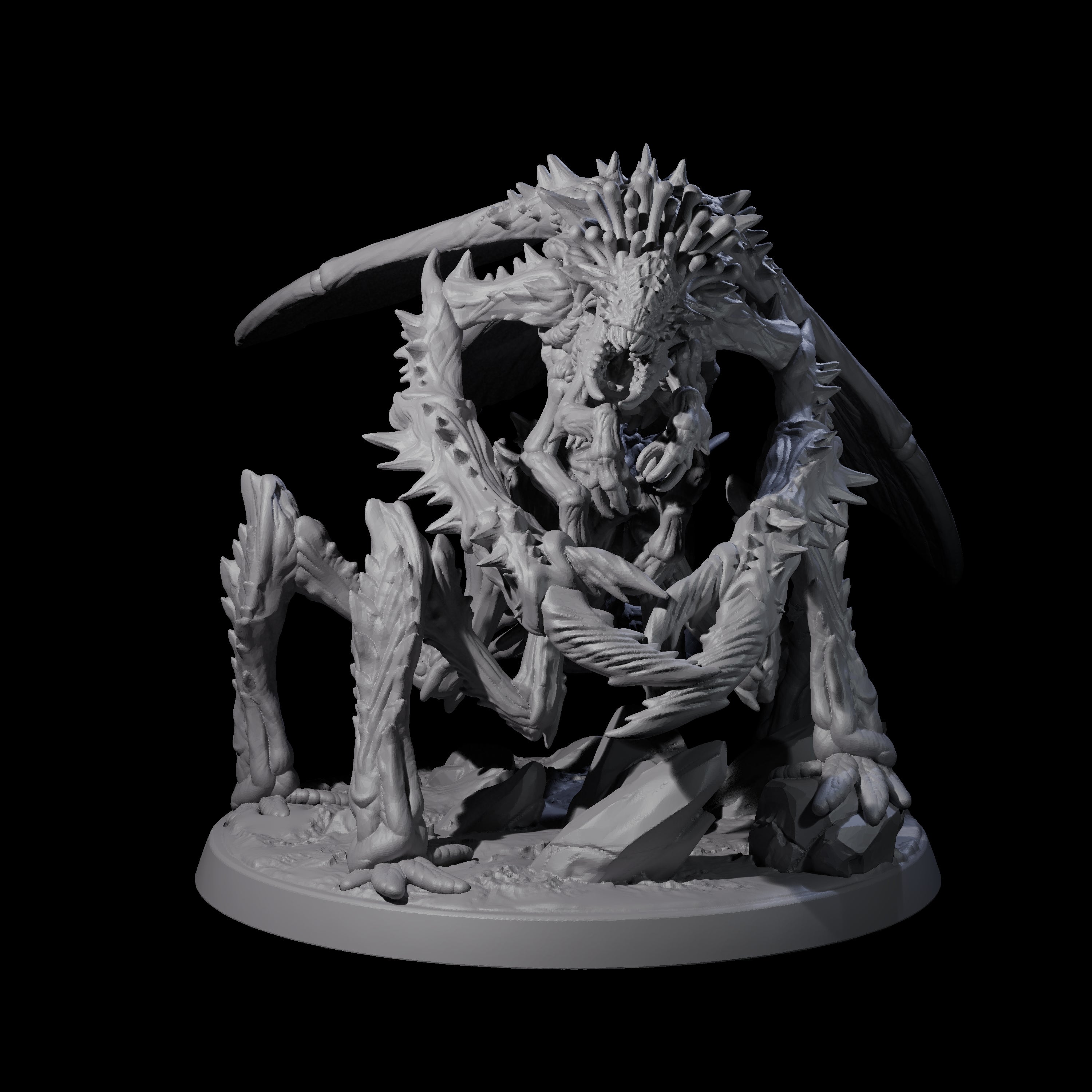 Chitinous Mi-Go Soldier Miniature for Dungeons and Dragons, Pathfinder or other TTRPGs