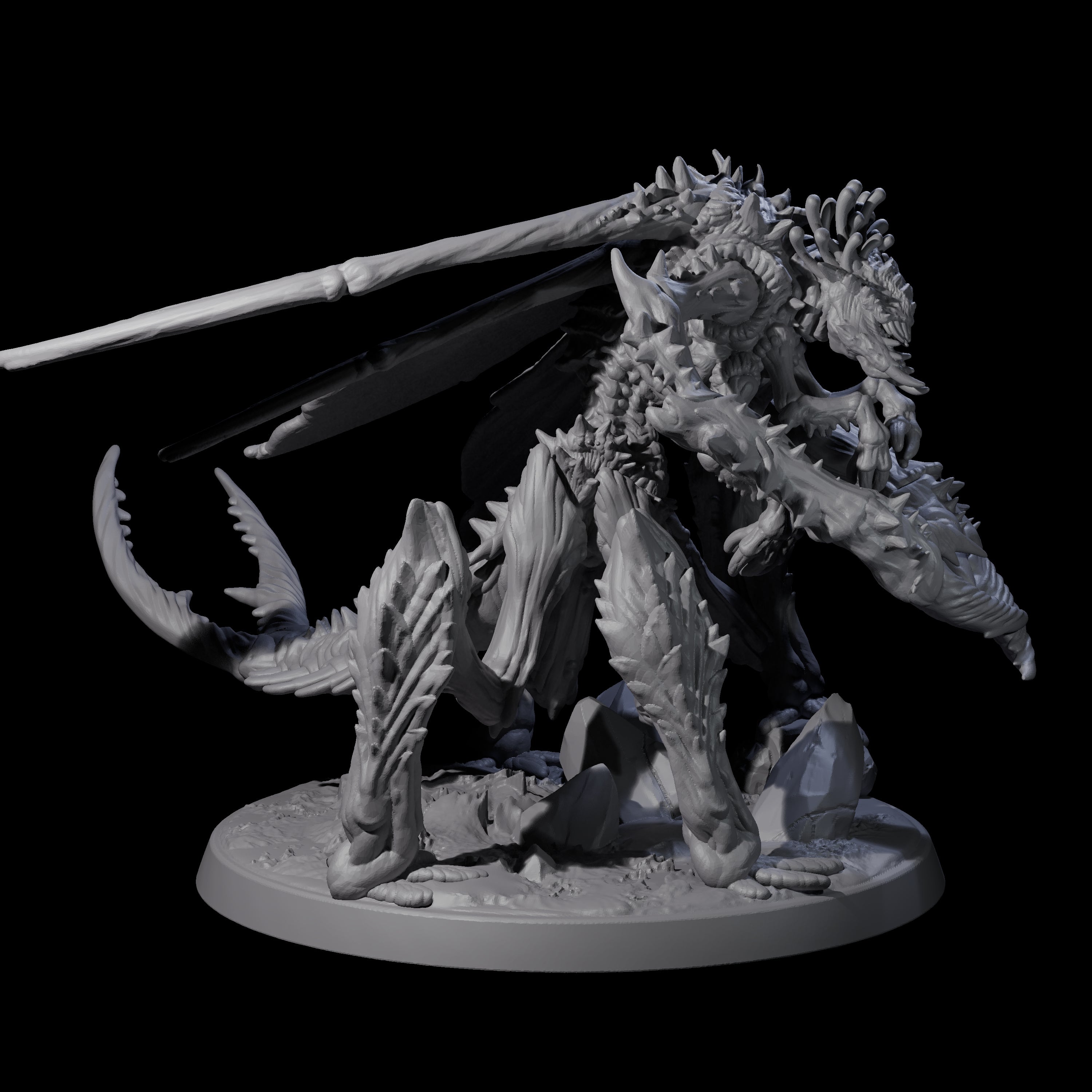 Chitinous Mi-Go Soldier Miniature for Dungeons and Dragons, Pathfinder or other TTRPGs