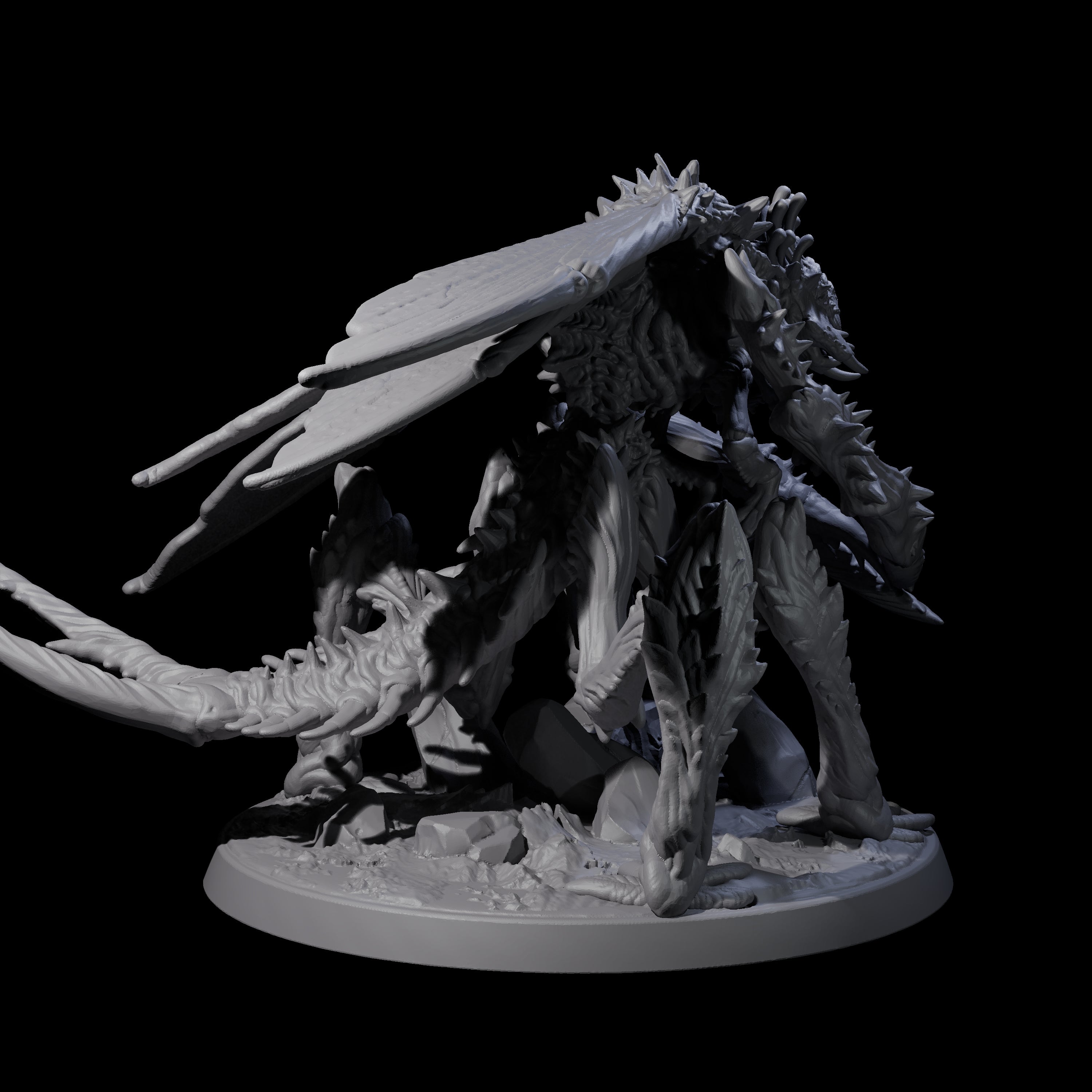 Chitinous Mi-Go Soldier Miniature for Dungeons and Dragons, Pathfinder or other TTRPGs