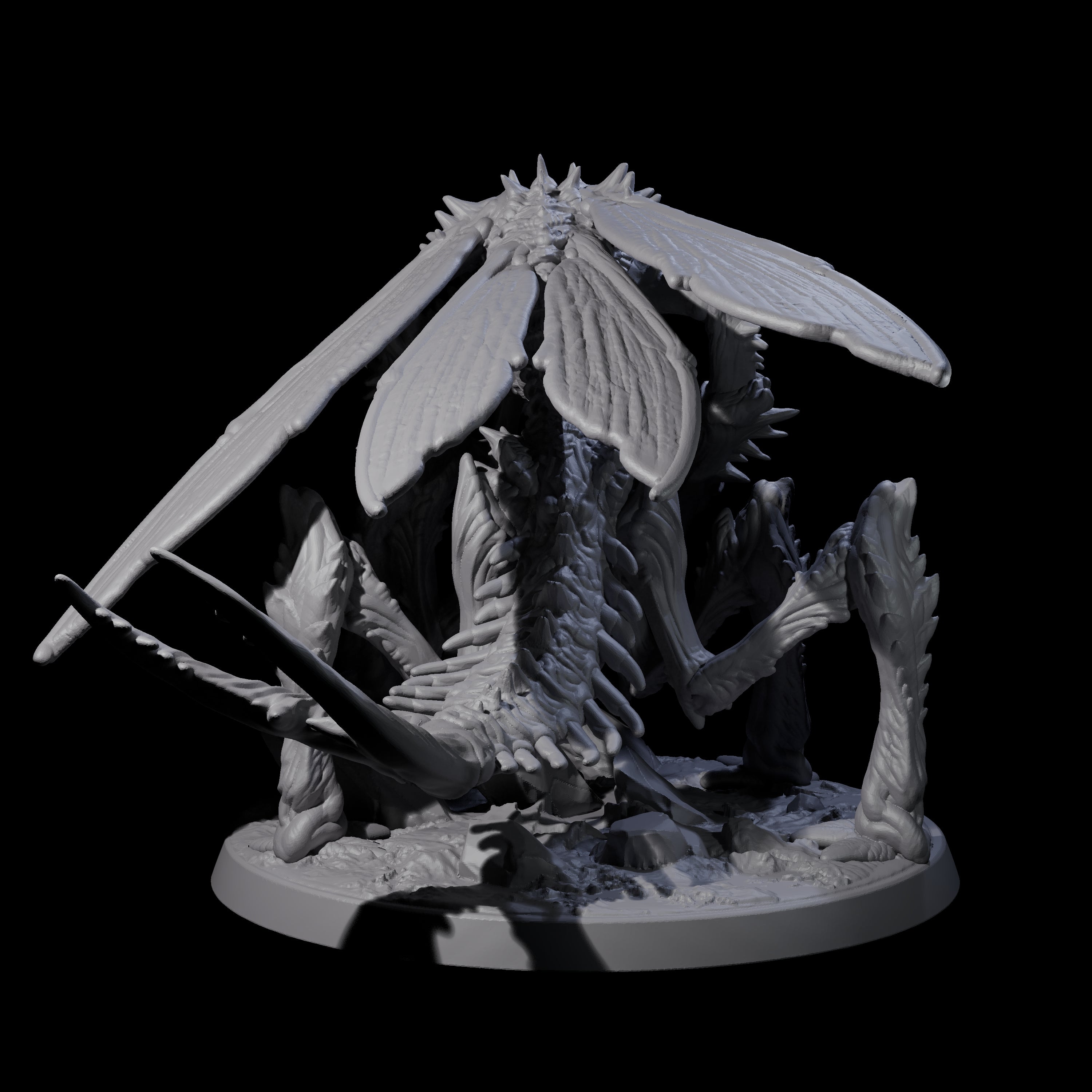 Chitinous Mi-Go Soldier Miniature for Dungeons and Dragons, Pathfinder or other TTRPGs