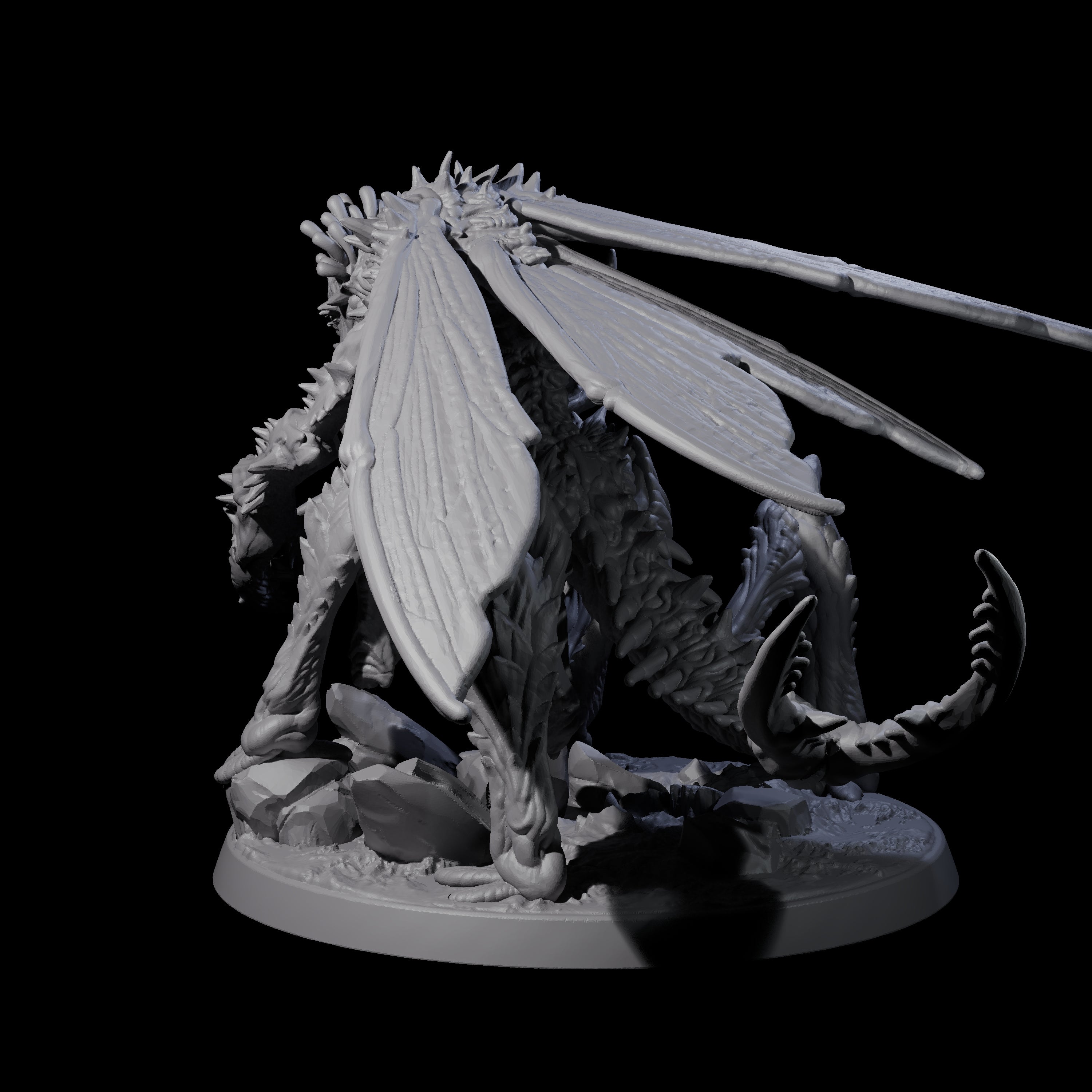 Chitinous Mi-Go Soldier Miniature for Dungeons and Dragons, Pathfinder or other TTRPGs