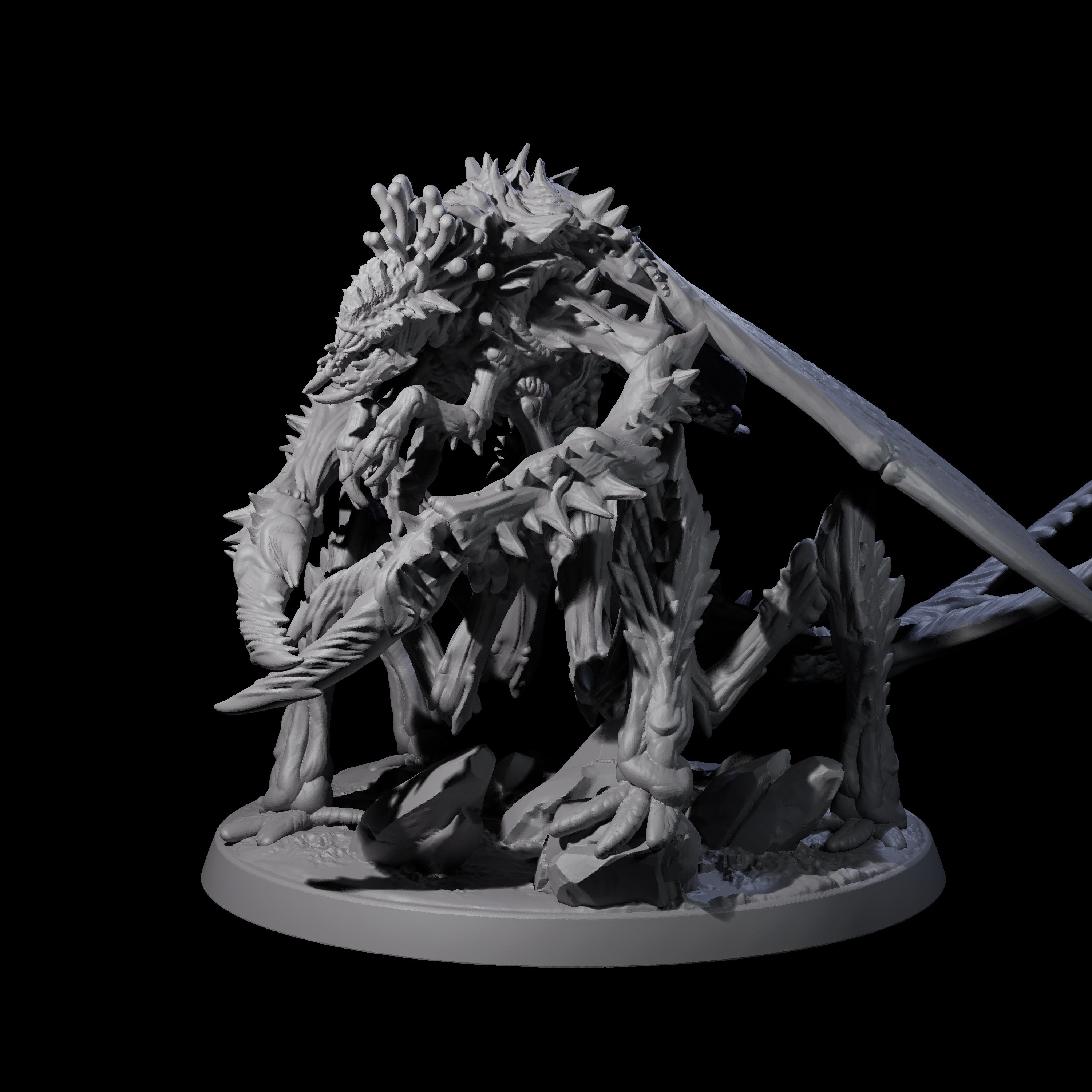 Chitinous Mi-Go Soldier Miniature for Dungeons and Dragons, Pathfinder or other TTRPGs