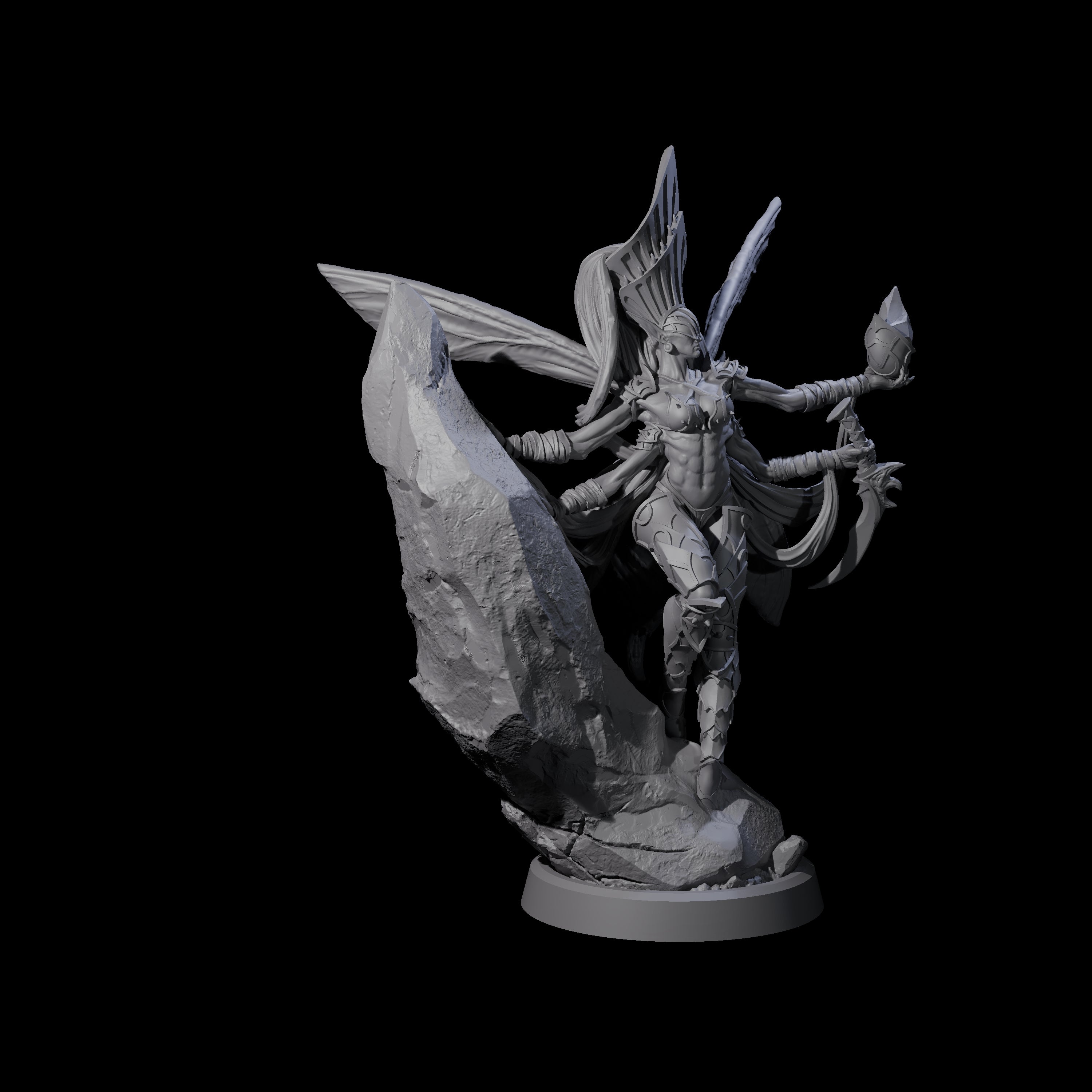 Chitinous Psionic Seer A Miniature for Dungeons and Dragons, Pathfinder or other TTRPGs