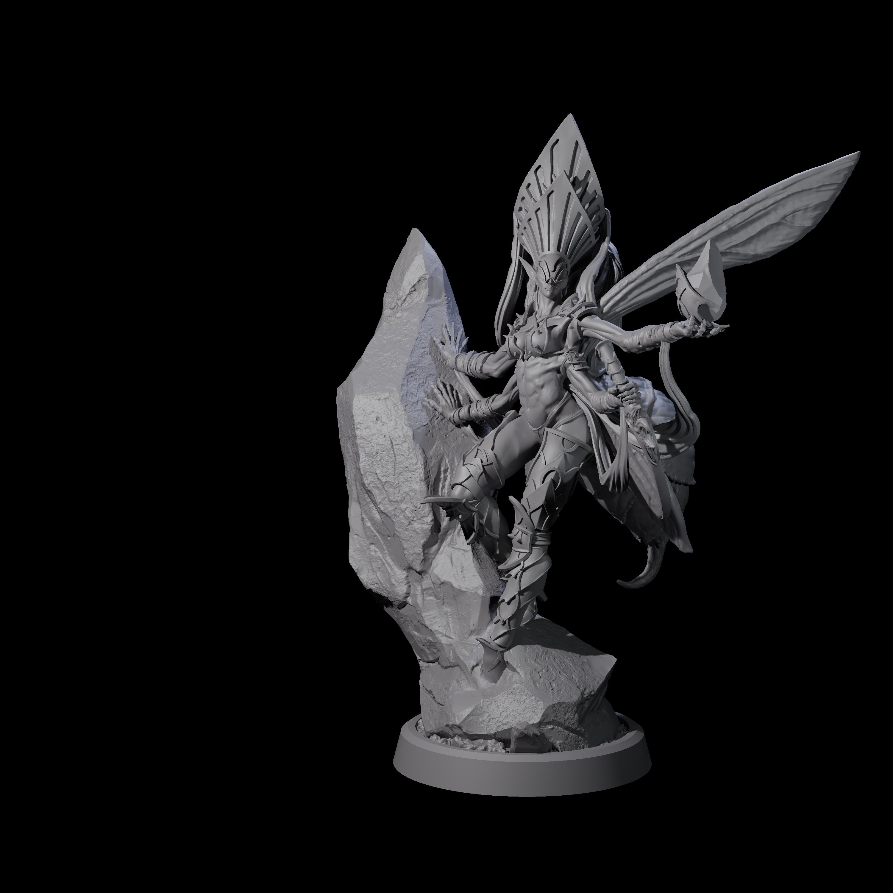 Chitinous Psionic Seer A Miniature for Dungeons and Dragons, Pathfinder or other TTRPGs