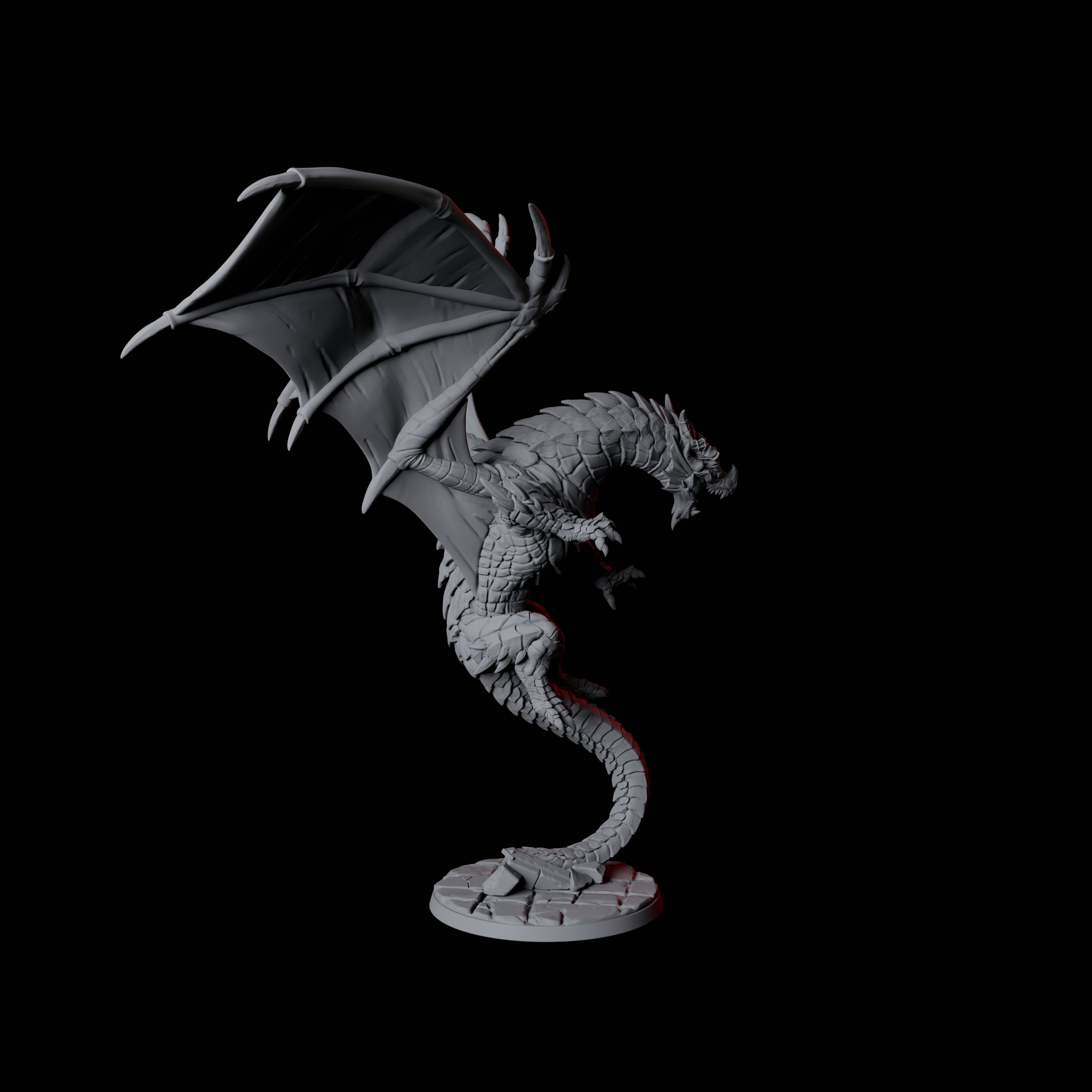 Chromatic Dragon A Miniature for Dungeons and Dragons, Pathfinder or other TTRPGs