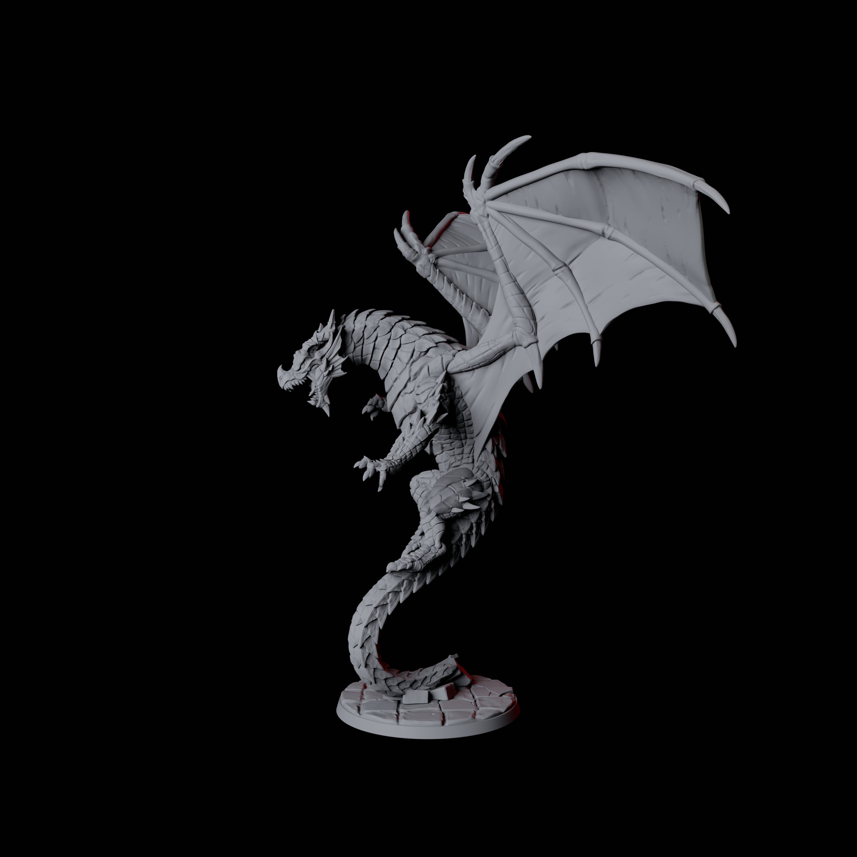 Chromatic Dragon A Miniature for Dungeons and Dragons, Pathfinder or other TTRPGs