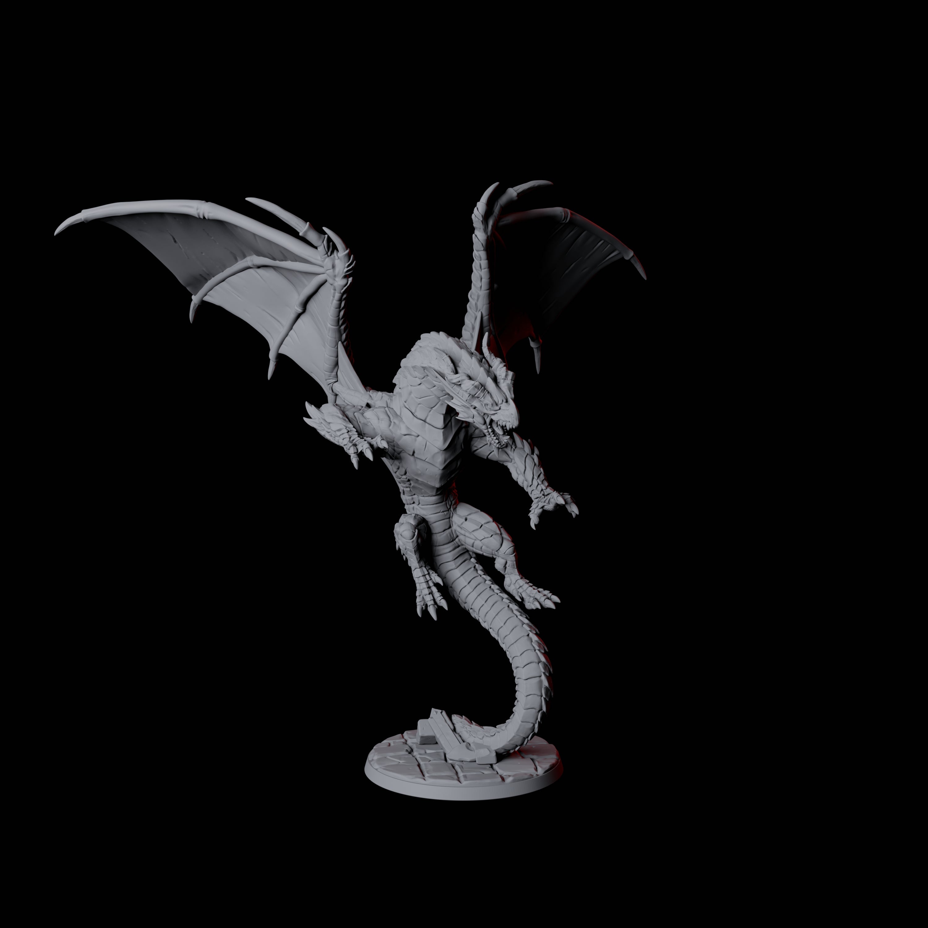 Chromatic Dragon A Miniature for Dungeons and Dragons, Pathfinder or other TTRPGs