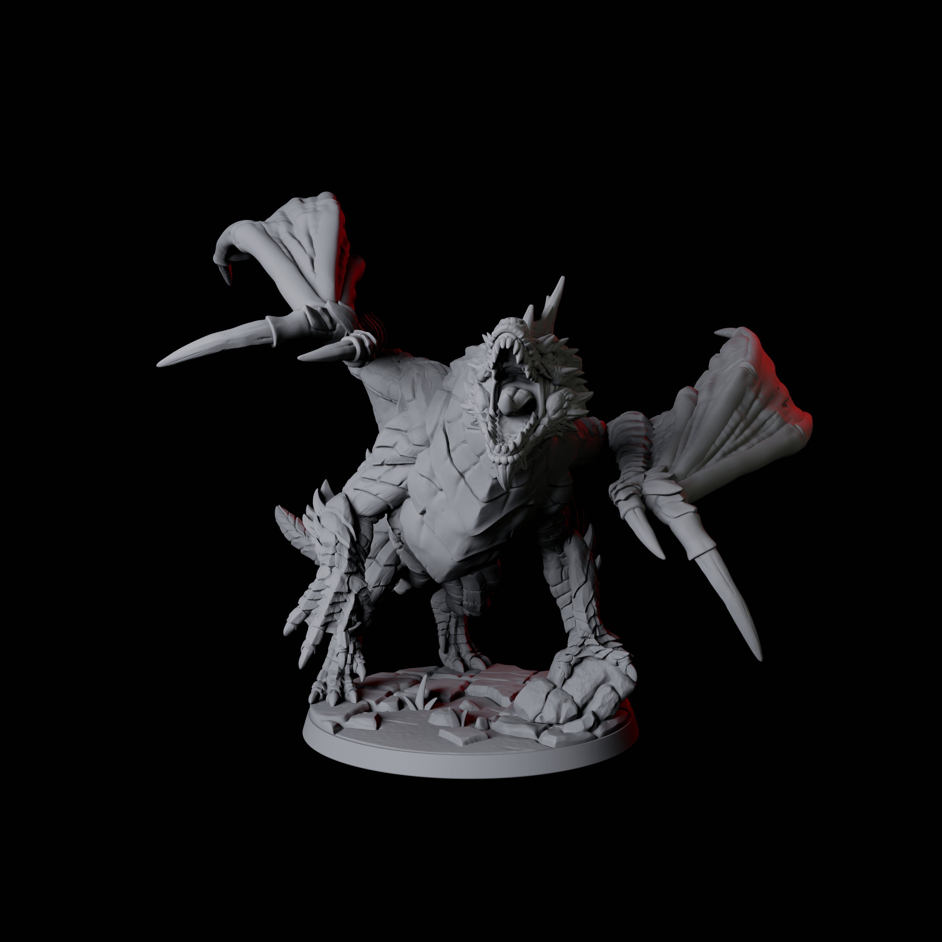 Chromatic Dragon B Miniature for Dungeons and Dragons, Pathfinder or other TTRPGs