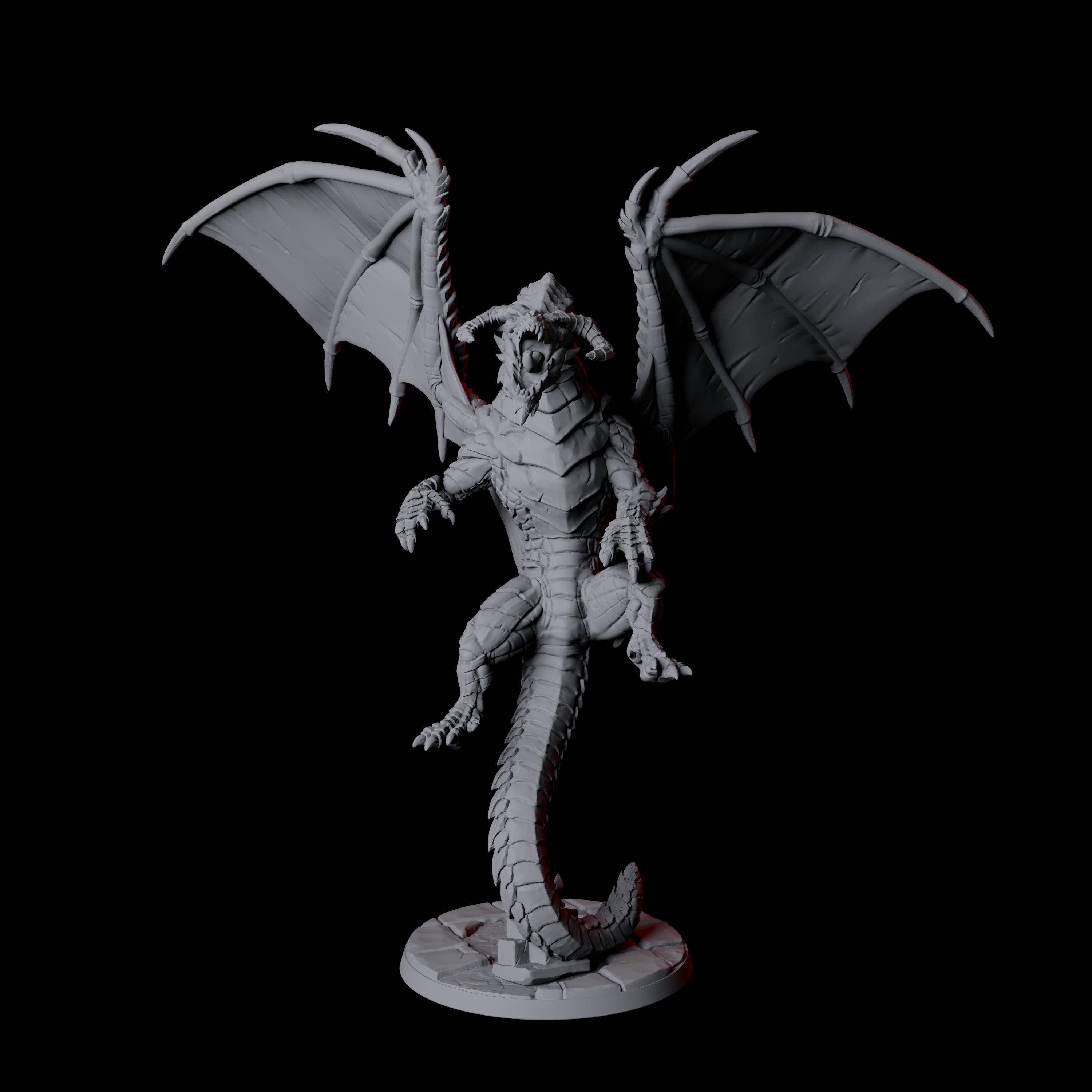 Chromatic Dragon C Miniature for Dungeons and Dragons, Pathfinder or other TTRPGs