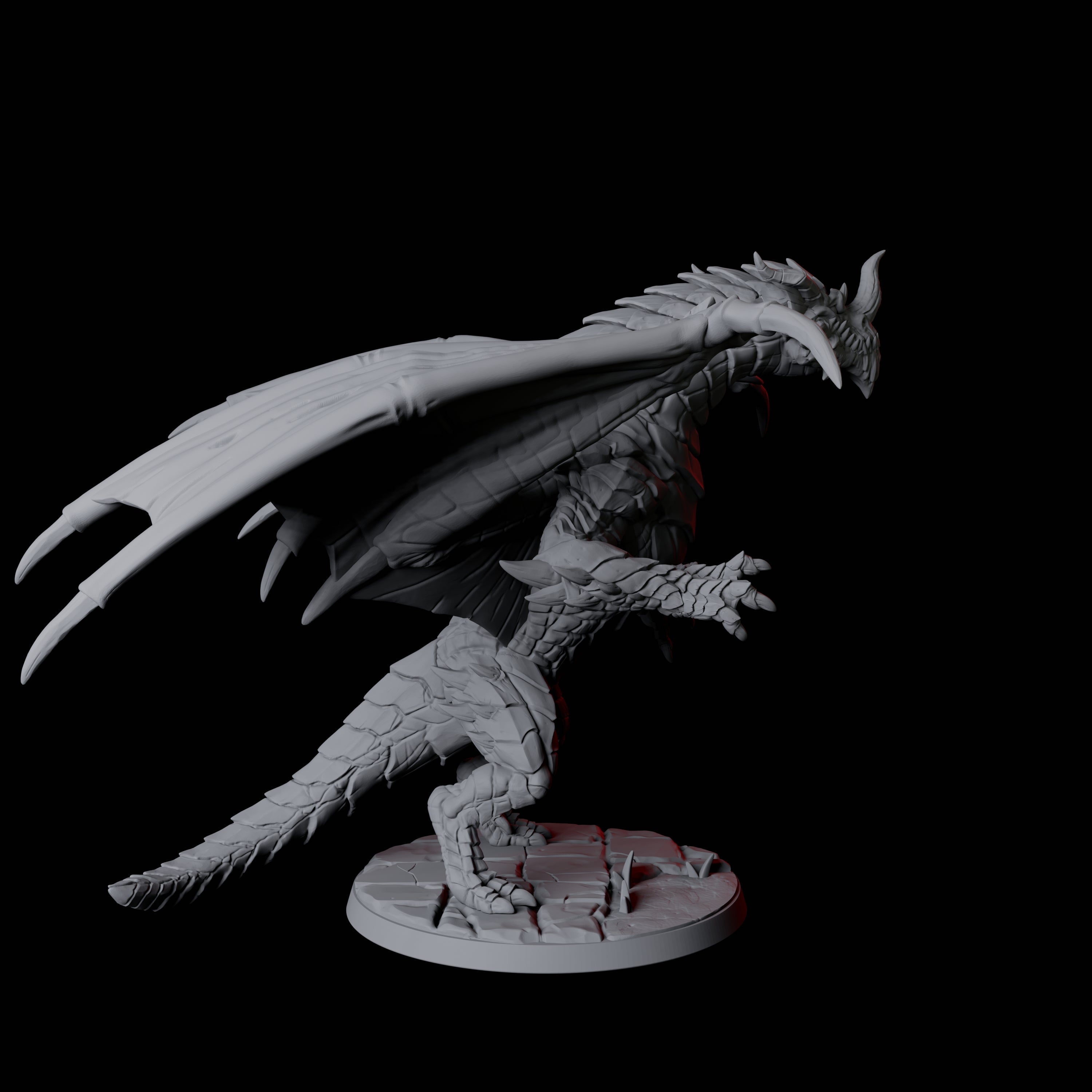 Chromatic Dragon D Miniature for Dungeons and Dragons, Pathfinder or other TTRPGs