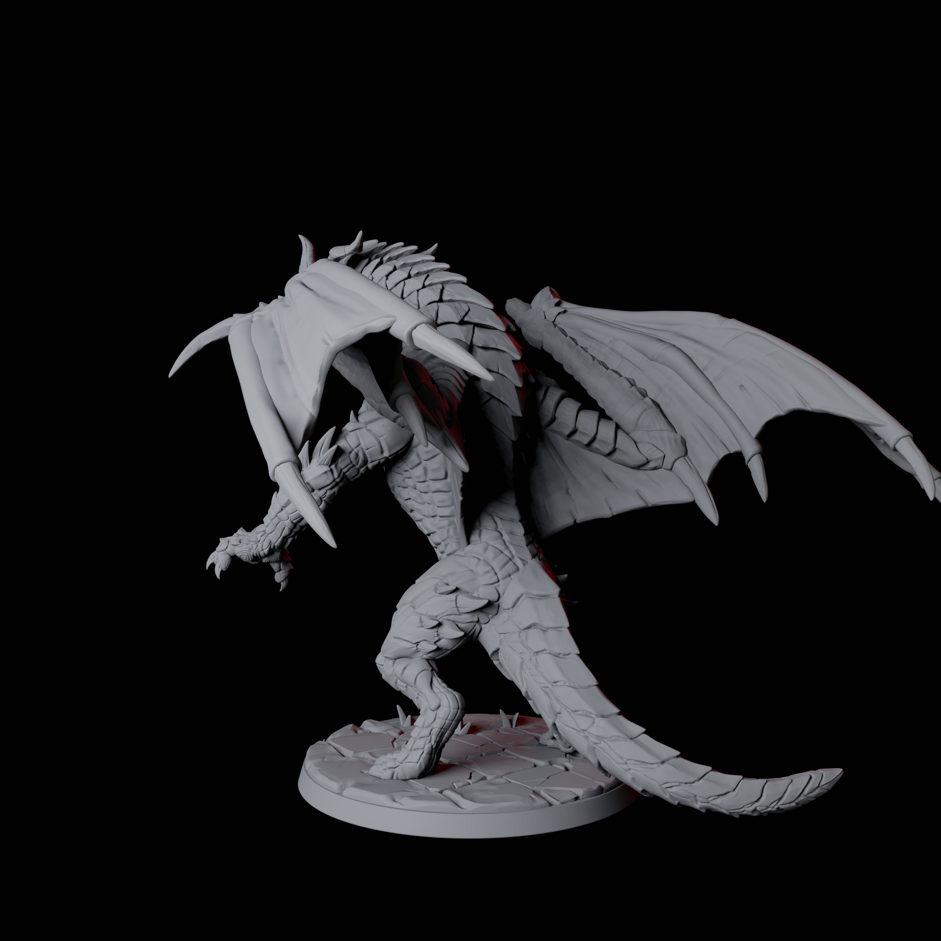 Chromatic Dragon D Miniature for Dungeons and Dragons, Pathfinder or other TTRPGs