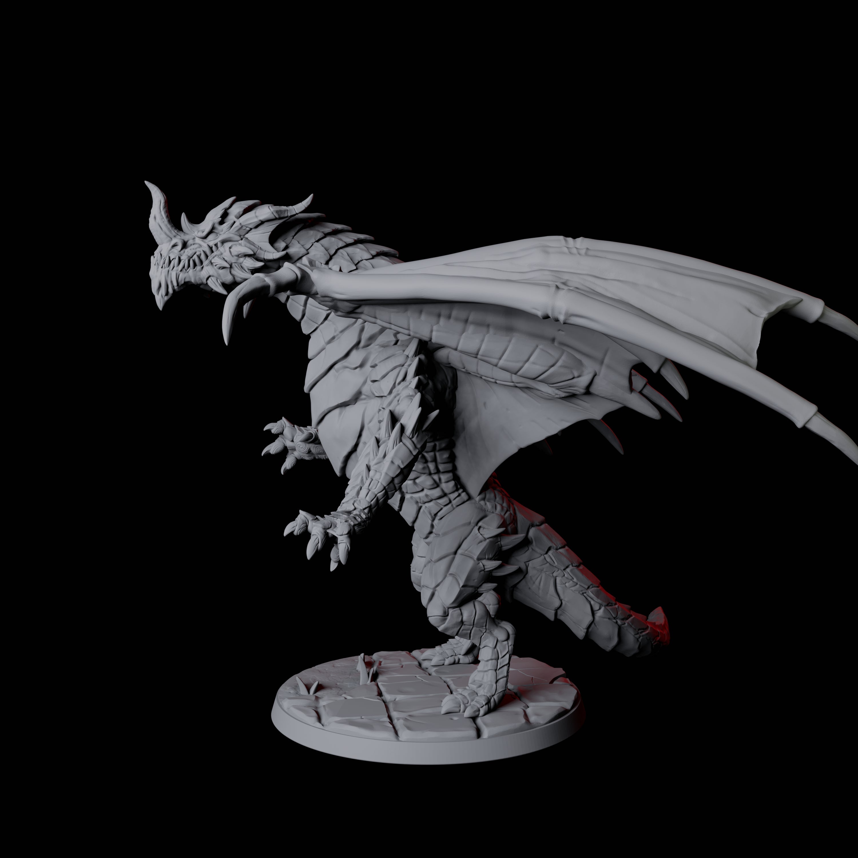 Chromatic Dragon D Miniature for Dungeons and Dragons, Pathfinder or other TTRPGs