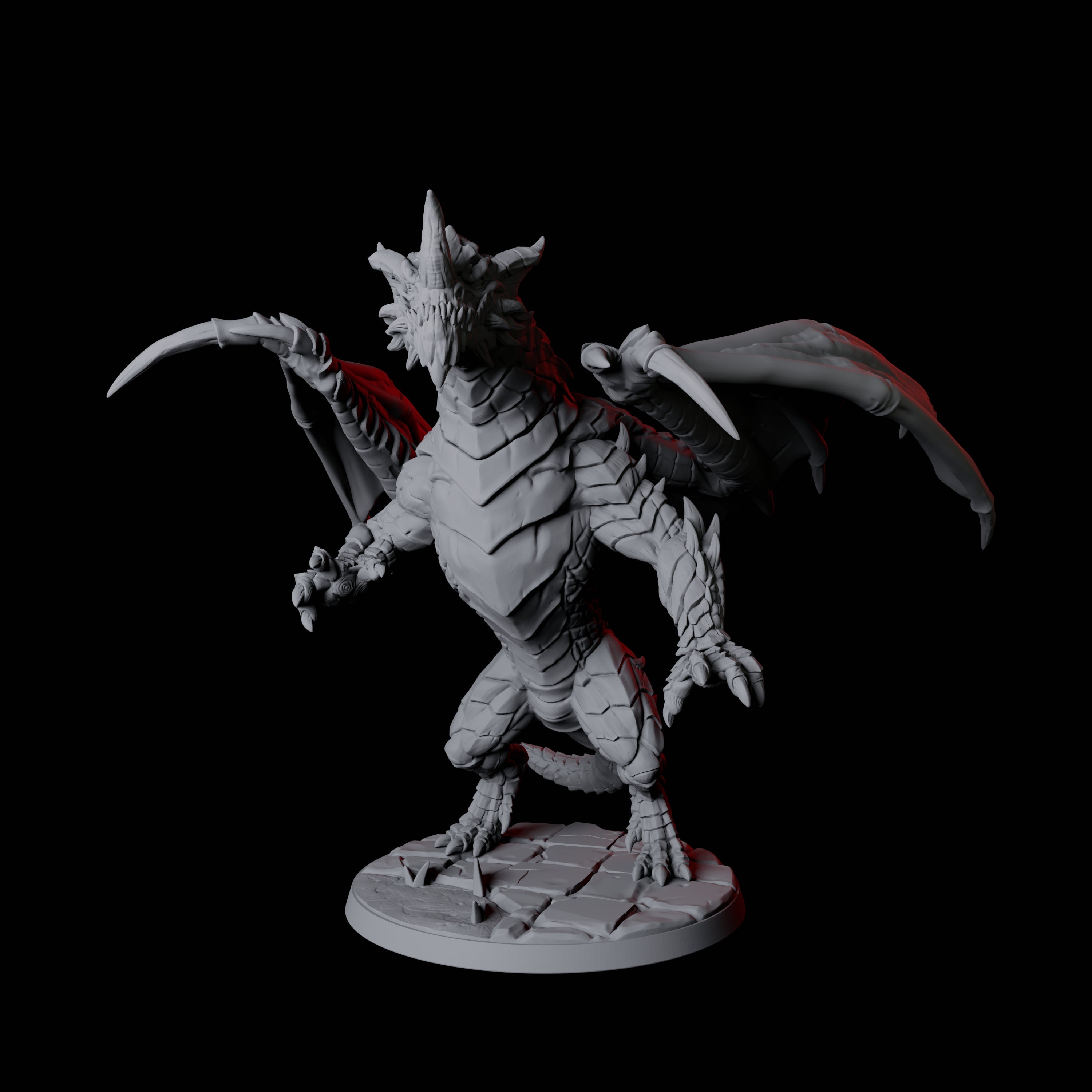 Chromatic Dragon D Miniature for Dungeons and Dragons, Pathfinder or other TTRPGs