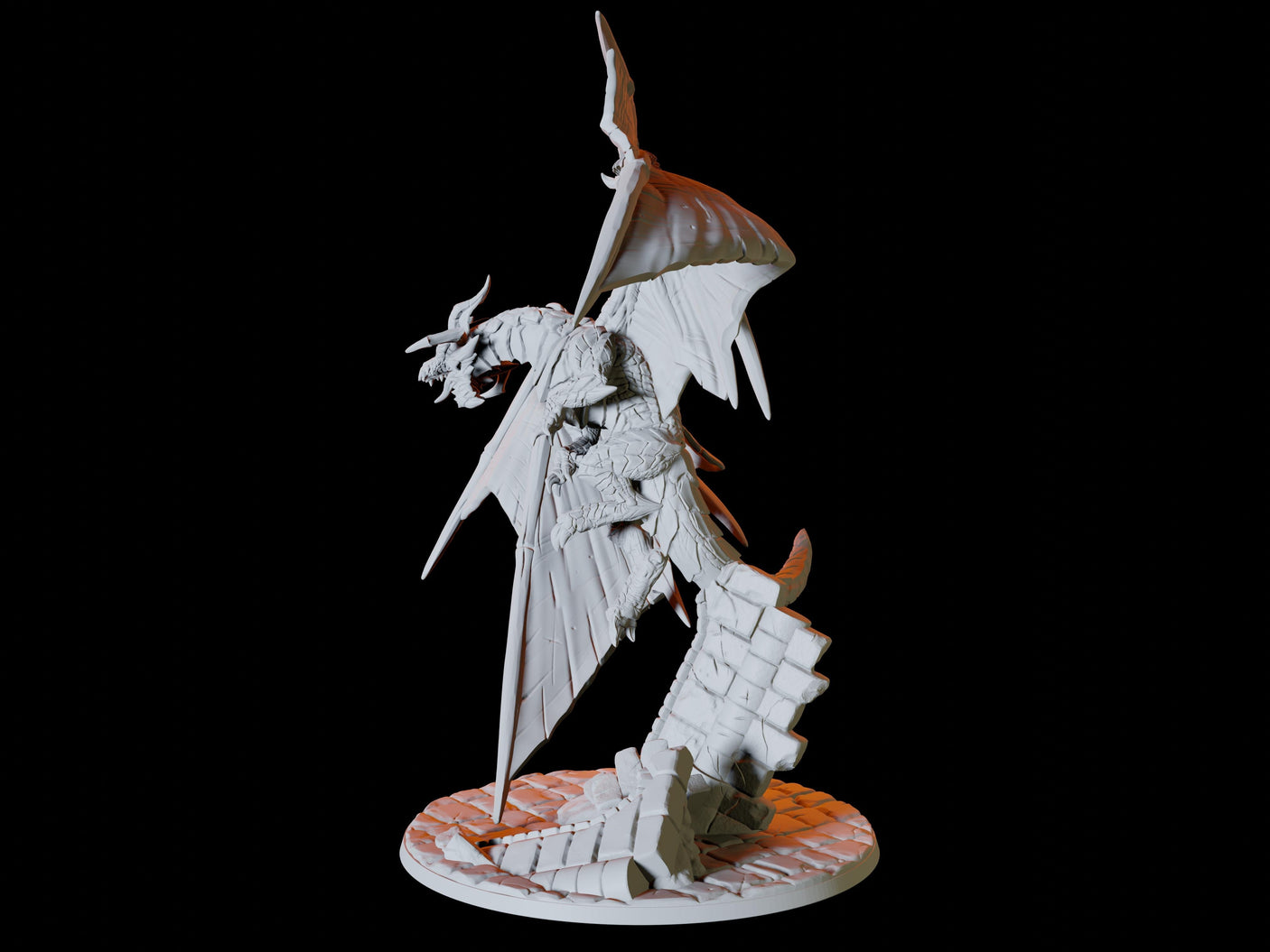 Chromatic Dragon Miniature for Dungeons and Dragons, Pathfinder or other TTRPGs