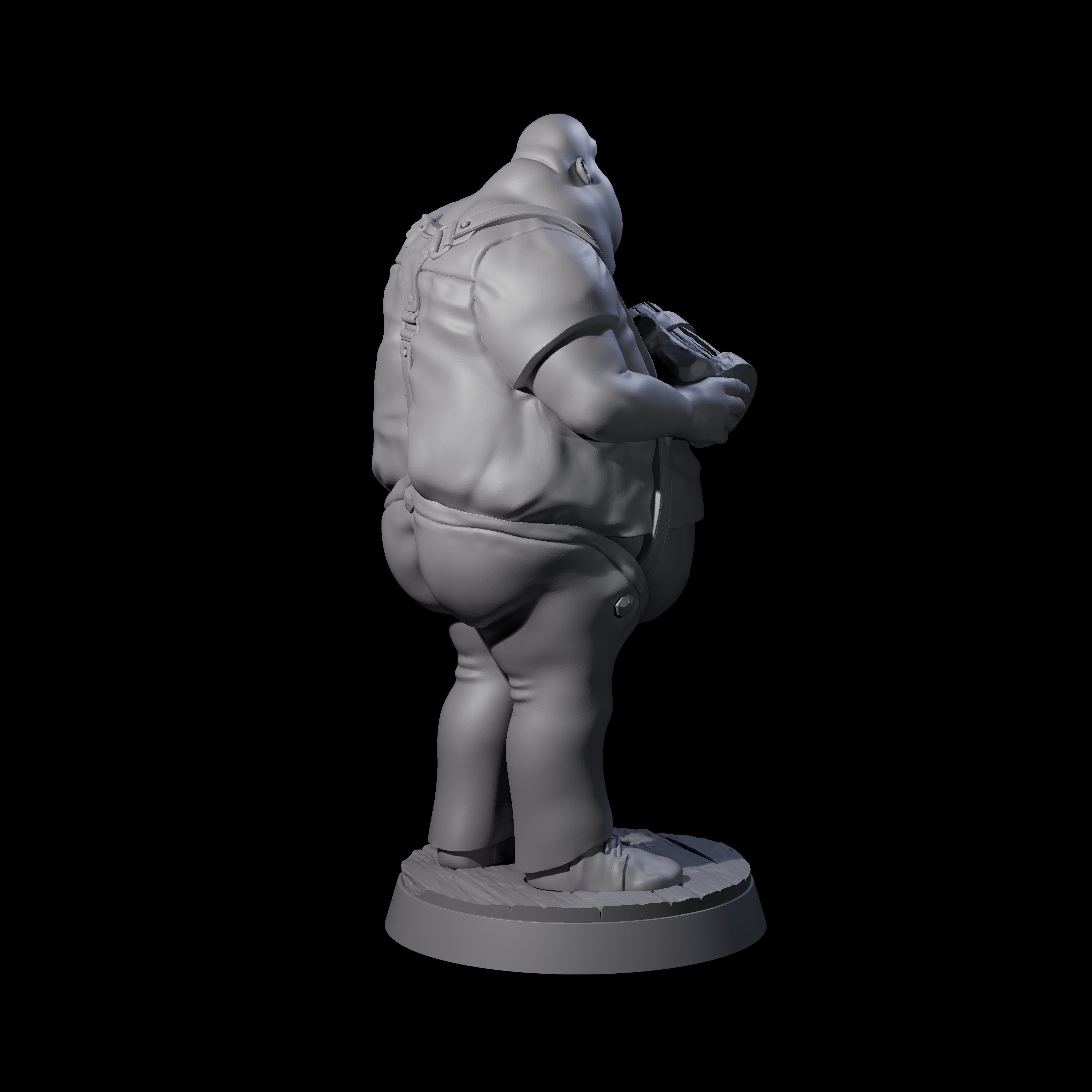 Chubby Tavern Owner Miniature for Dungeons and Dragons, Pathfinder or other TTRPGs