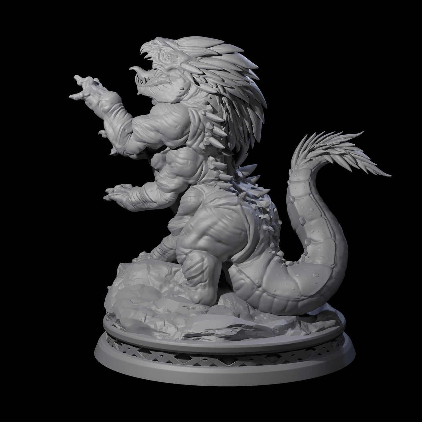 Chunky Linnorm Miniature for Dungeons and Dragons, Pathfinder or other TTRPGs