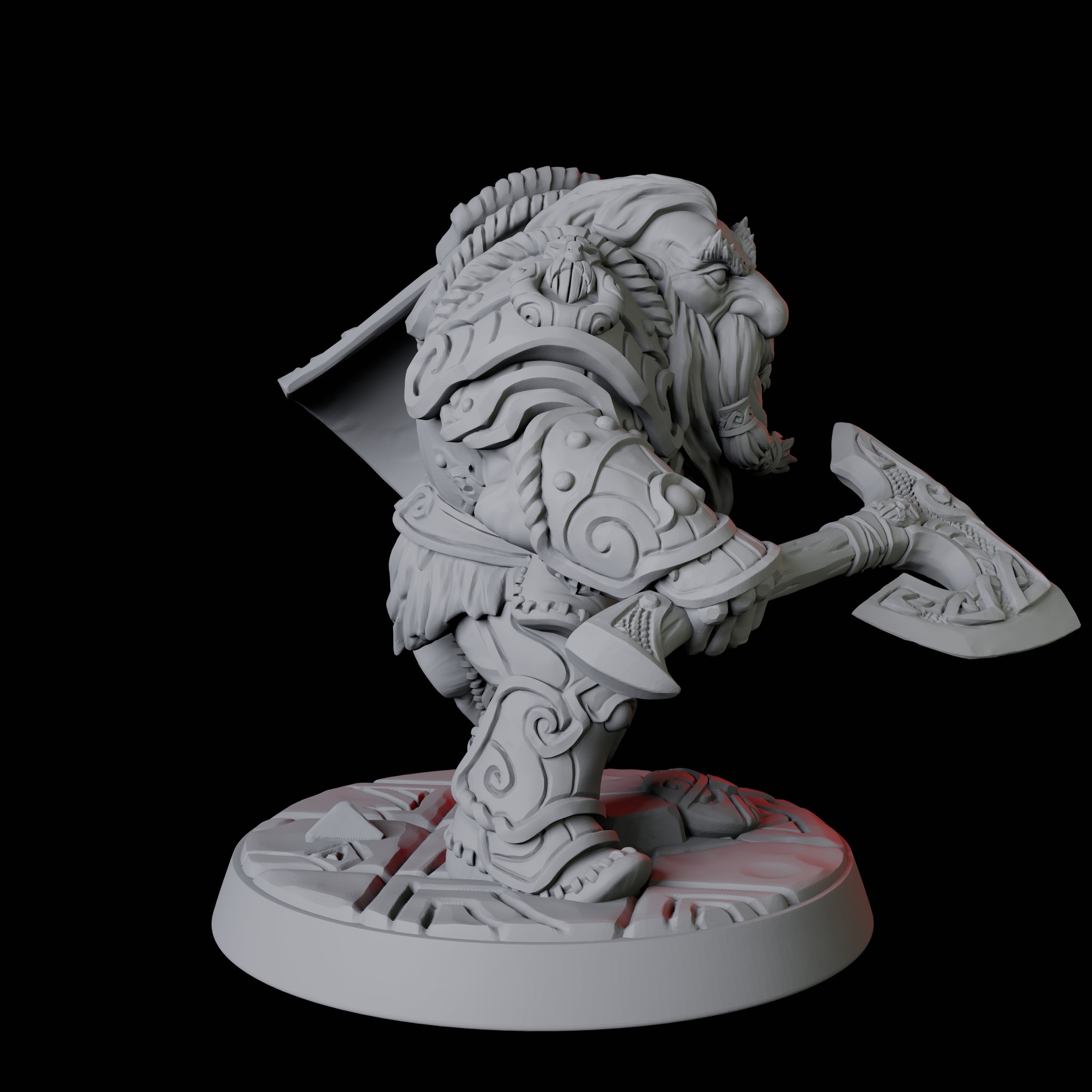 City Guard Dwarf A Miniature for Dungeons and Dragons, Pathfinder or other TTRPGs