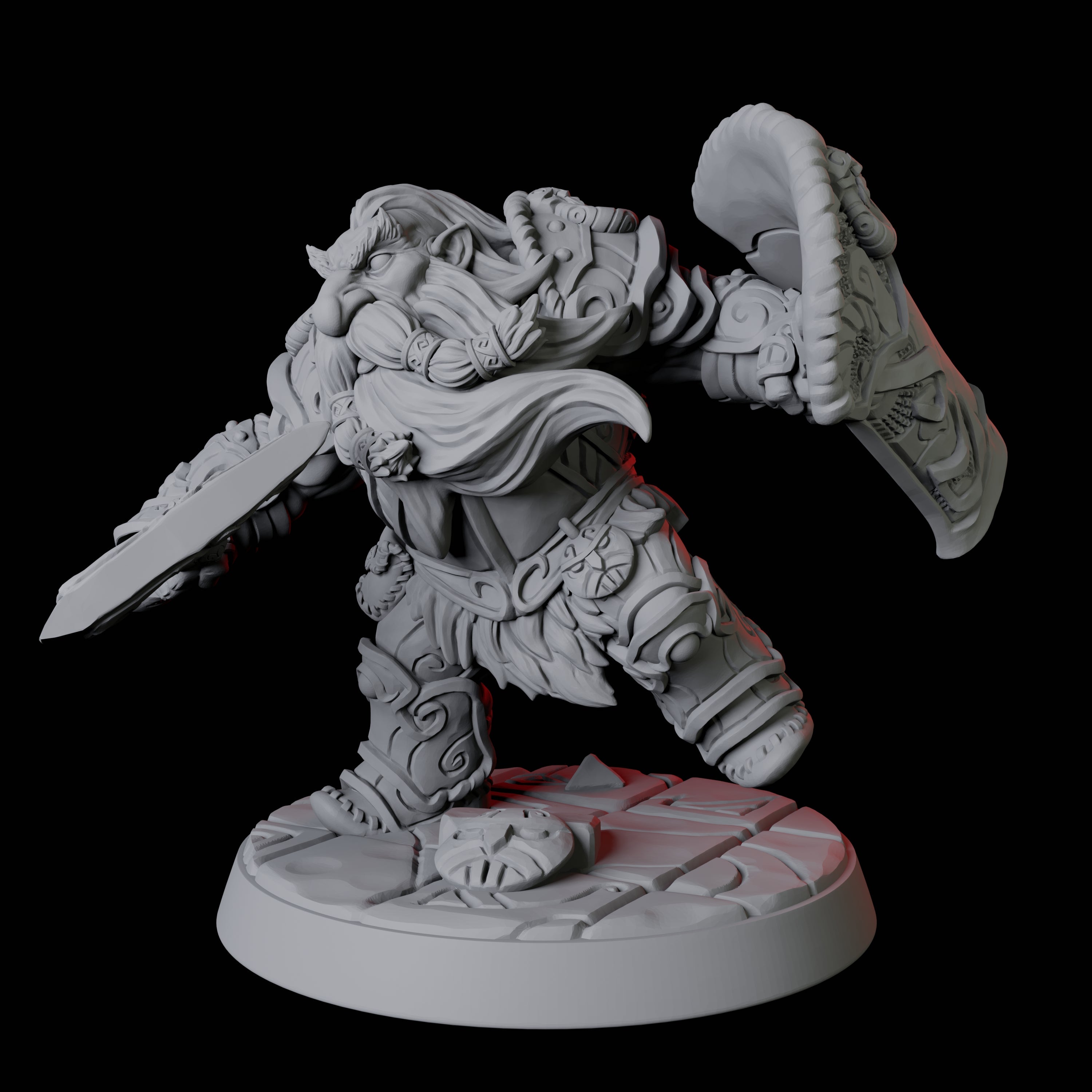 City Guard Dwarf A Miniature for Dungeons and Dragons, Pathfinder or other TTRPGs