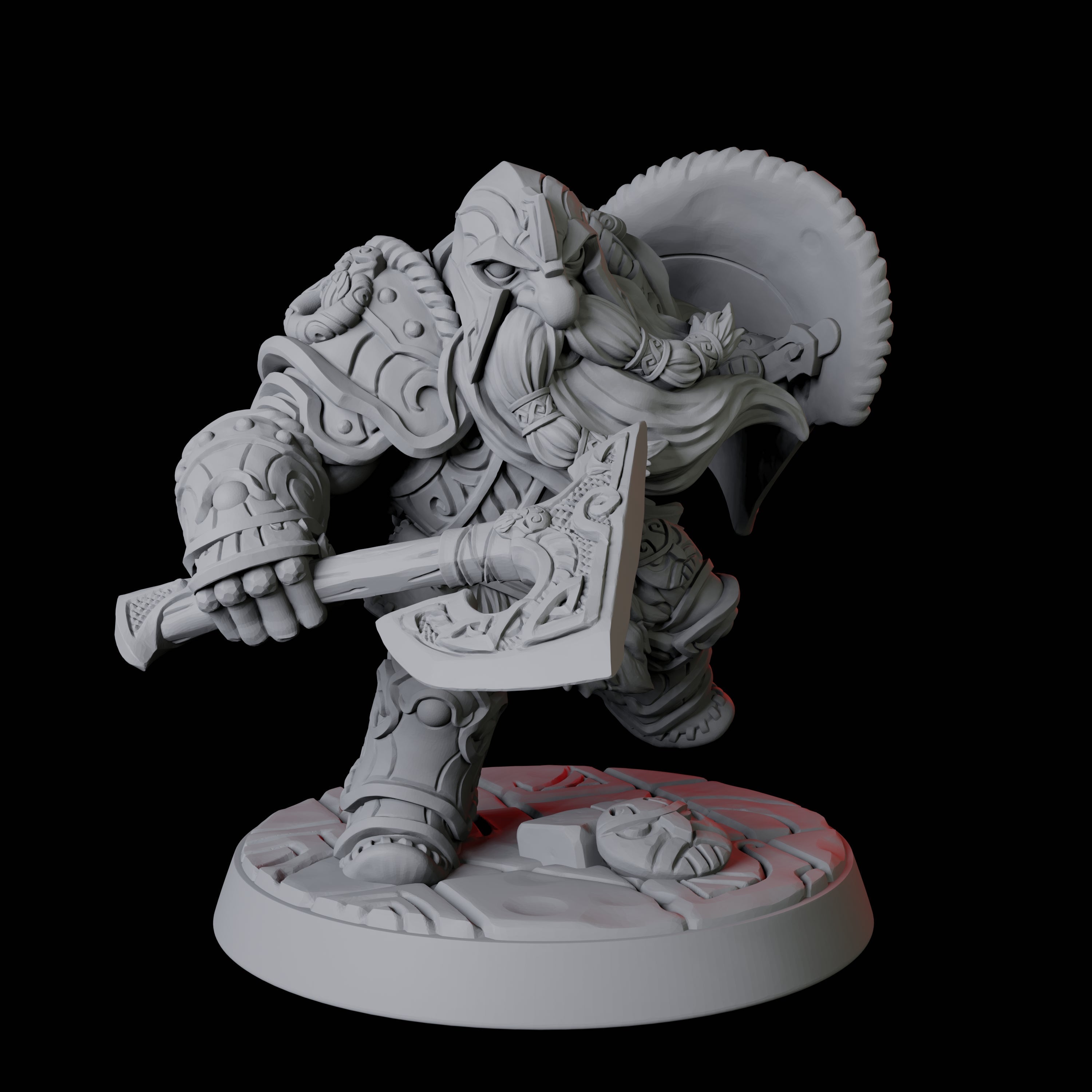 City Guard Dwarf A Miniature for Dungeons and Dragons, Pathfinder or other TTRPGs