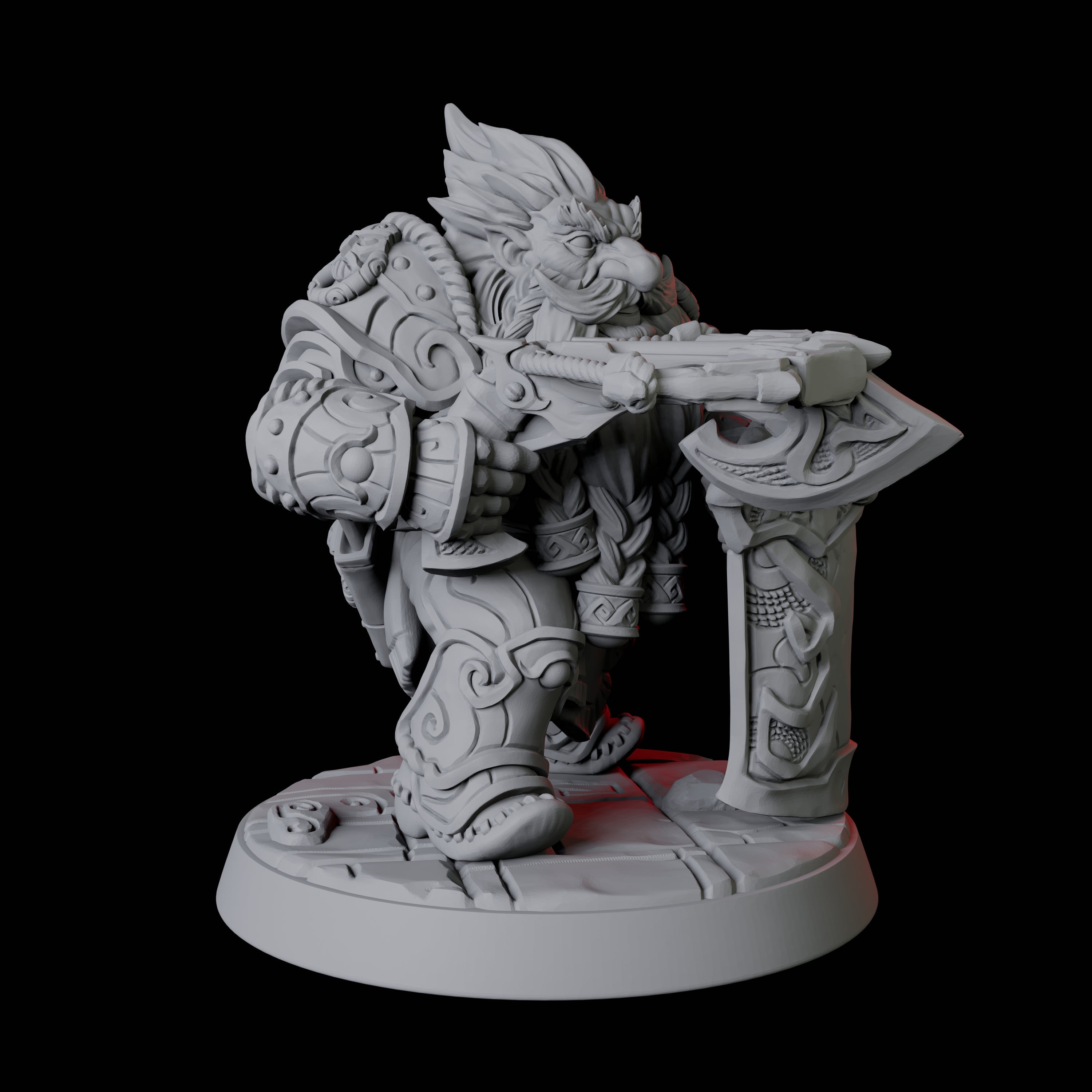 City Guard Dwarf C Miniature for Dungeons and Dragons, Pathfinder or other TTRPGs