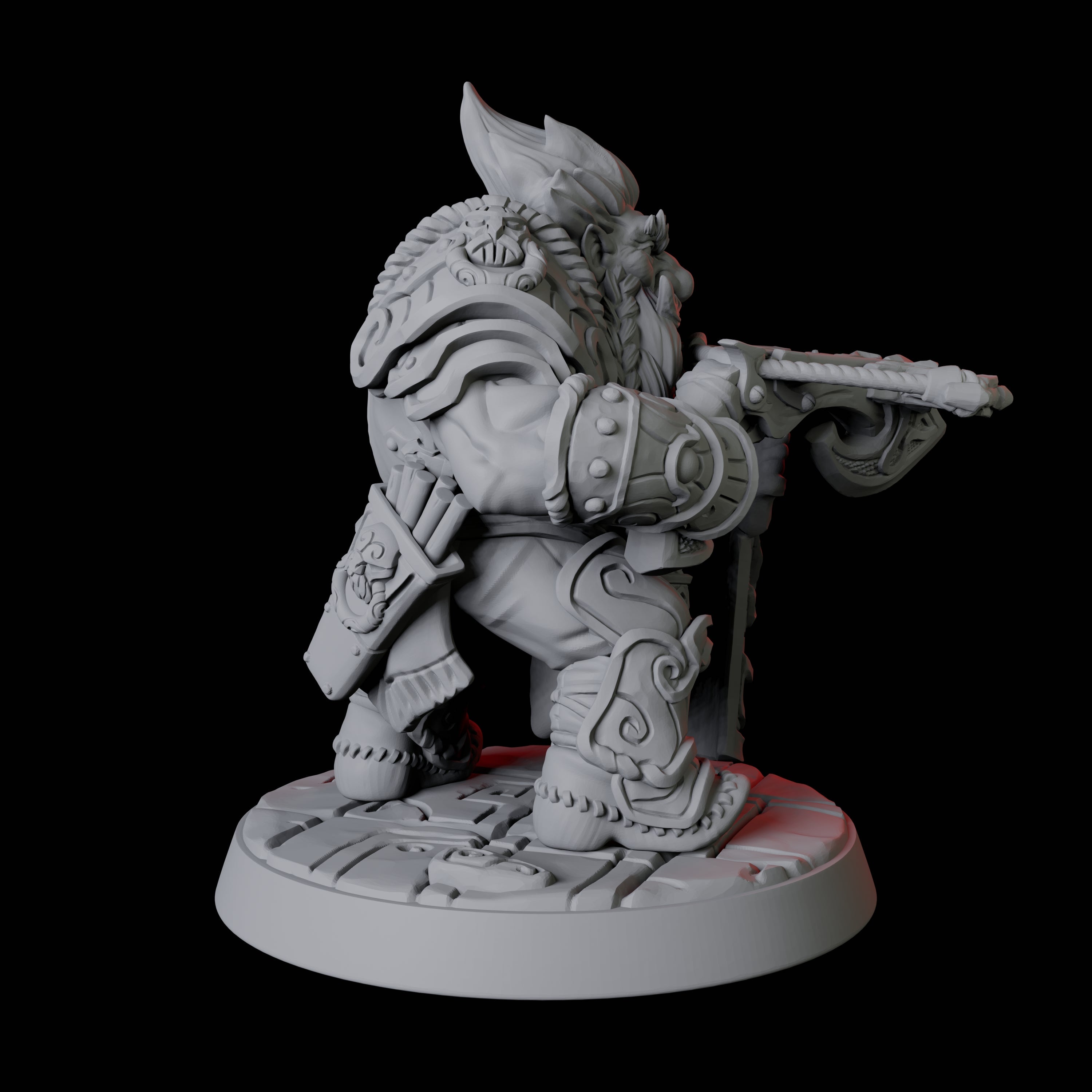 City Guard Dwarf C Miniature for Dungeons and Dragons, Pathfinder or other TTRPGs