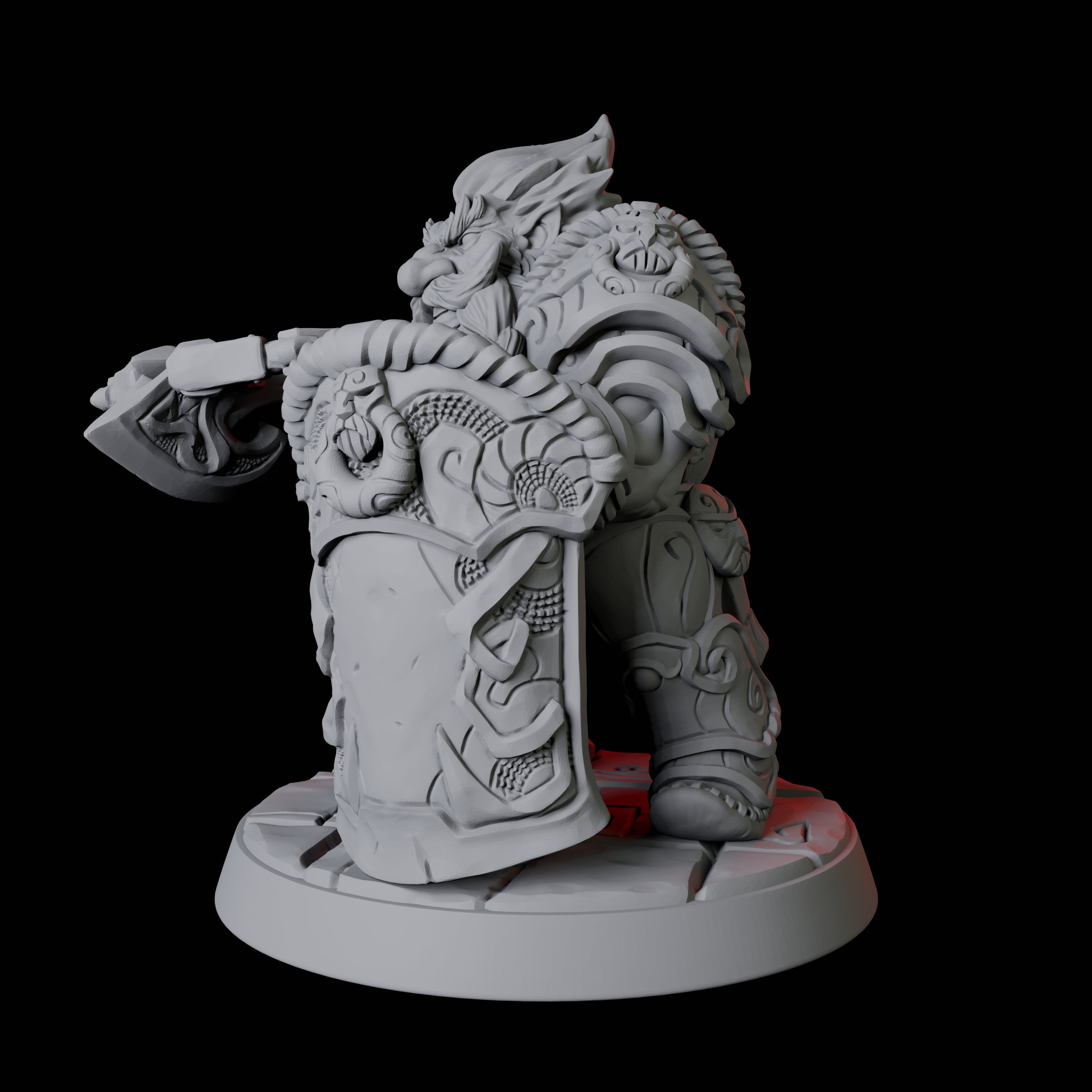 City Guard Dwarf C Miniature for Dungeons and Dragons, Pathfinder or other TTRPGs